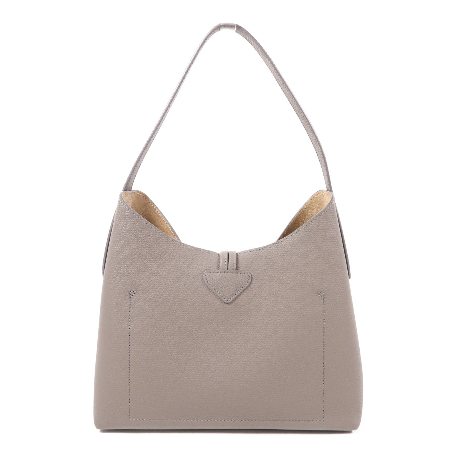 Longchamp 牛皮皮革Shoulder Bag銀扣肩背袋