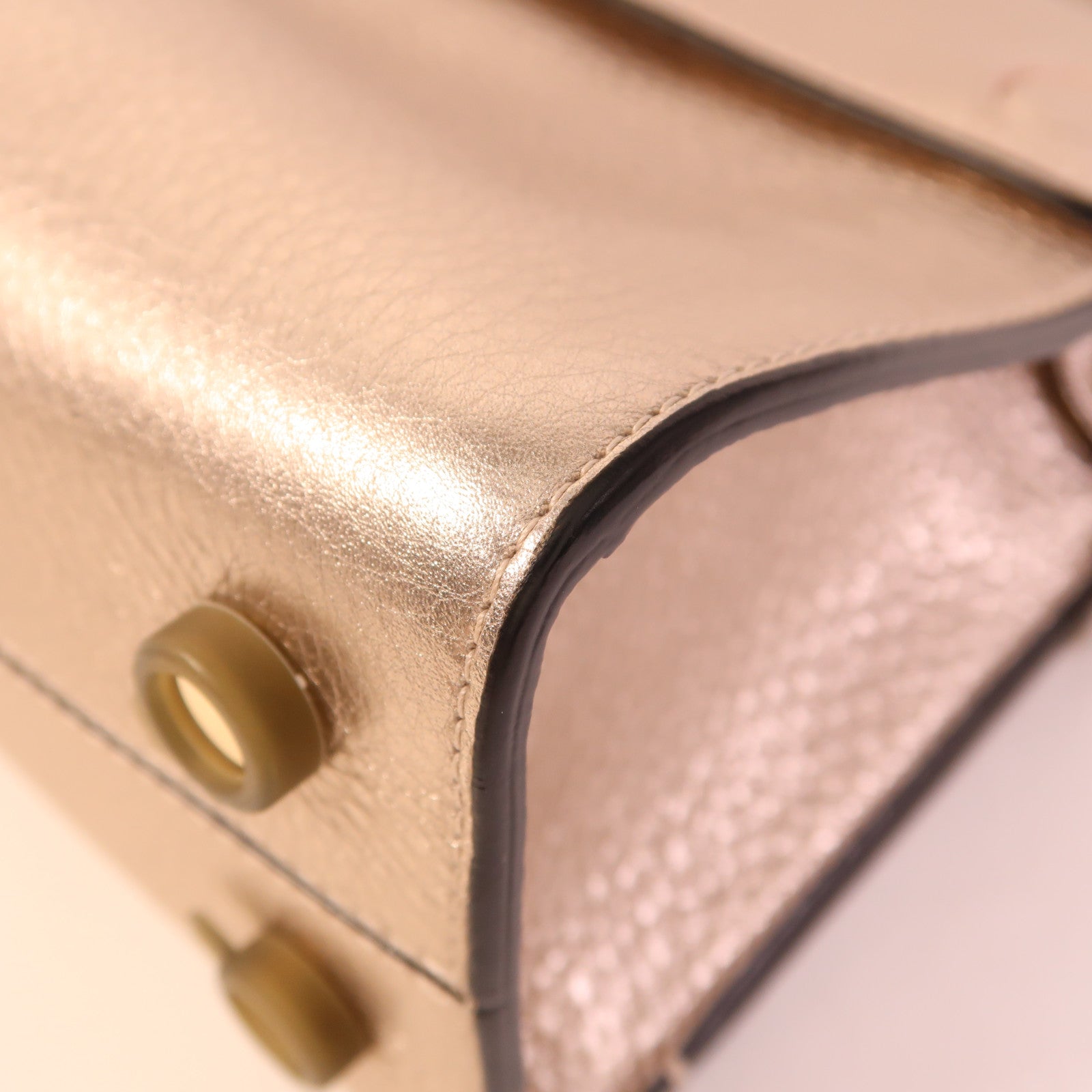 Dior 牛皮皮革Diorever Mini金扣手挽肩背兩用袋