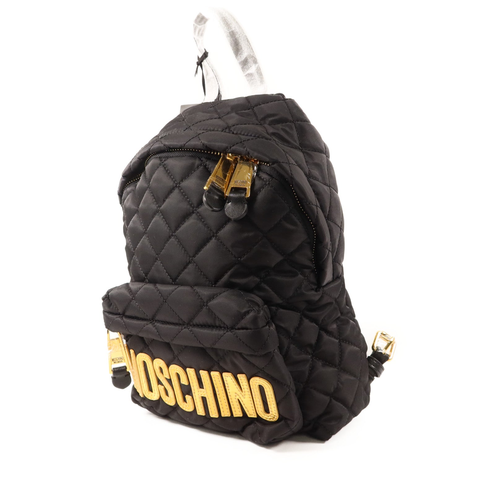 MOSCHINO 尼龍Backpack金扣背包