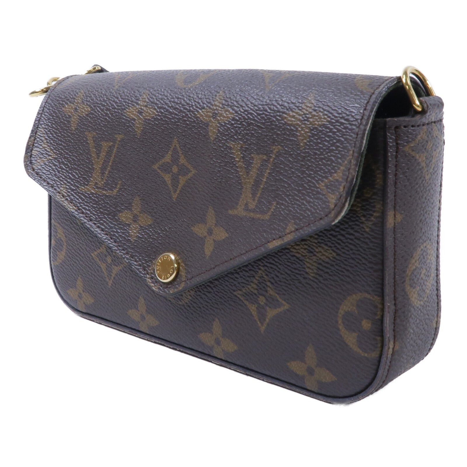 LOUIS VUITTON Monogram Felicie Strap & Go肩背袋