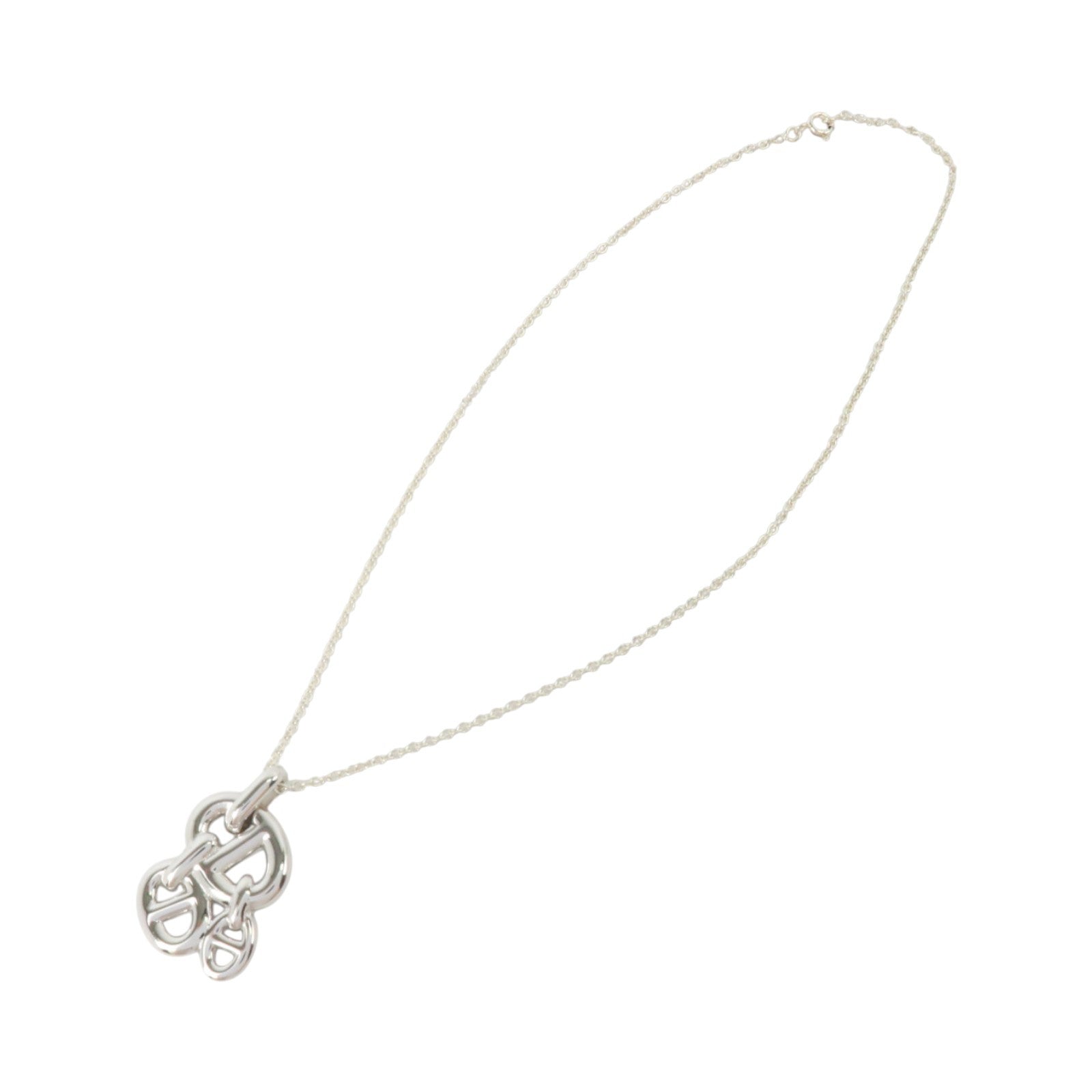 HERMES 925純銀Chaine D'Ancre Enchainee Necklace項鏈