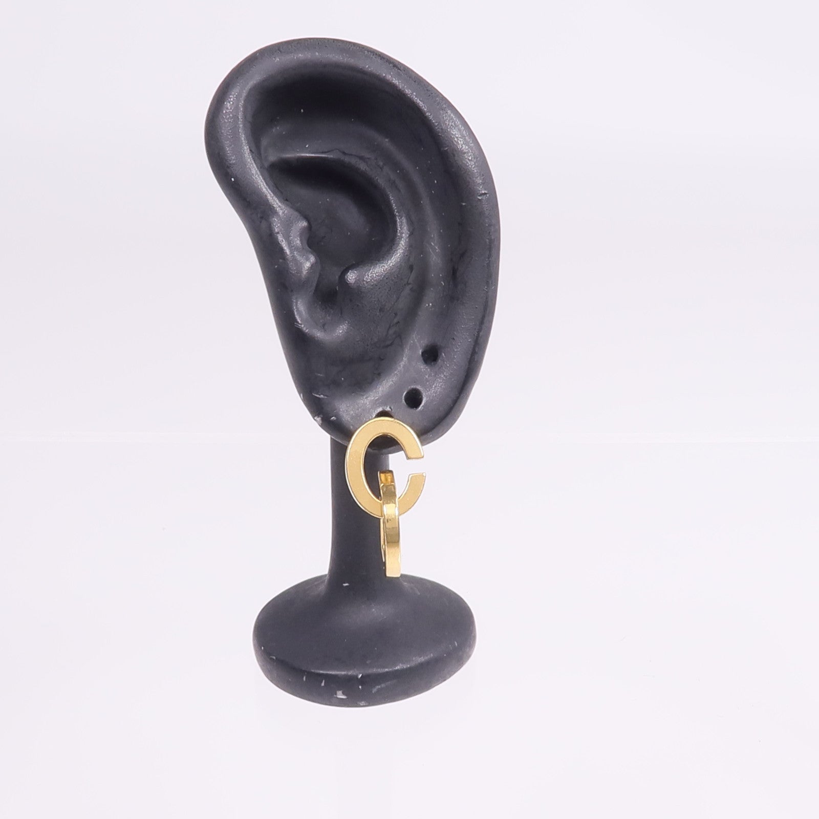 Dior 金屬CD Lock Earrings耳環