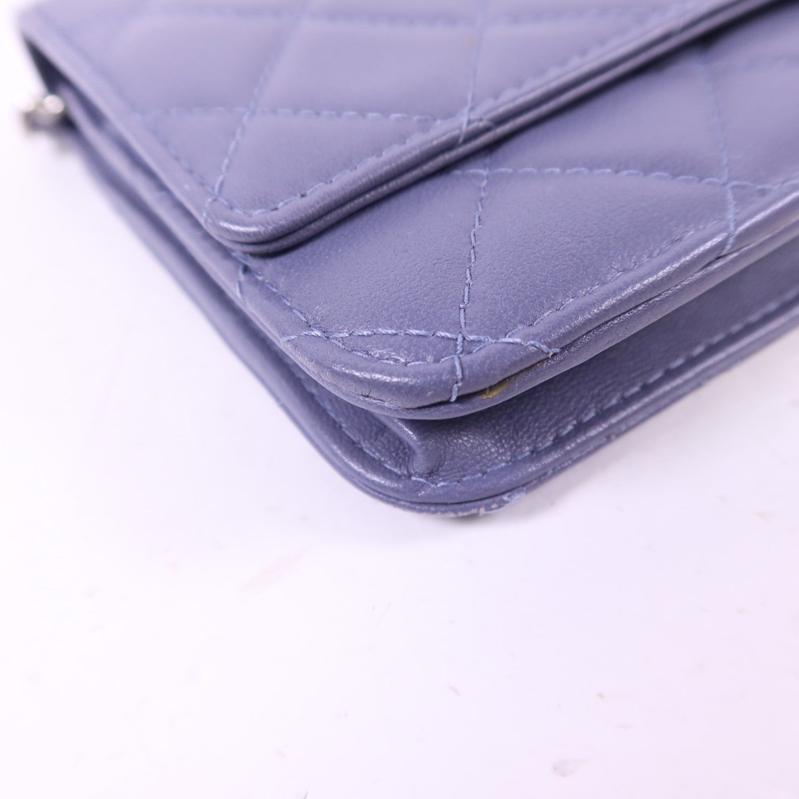 CHANEL 羊皮皮革WOC Wallet On Chain銀扣鏈帶肩背袋