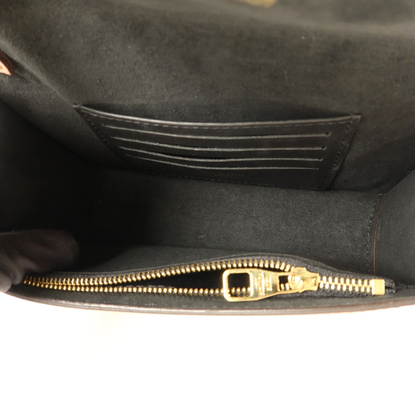 LOUIS VUITTON Monogram Reverse Dauphine Chain Wallet金扣鏈帶肩背袋
