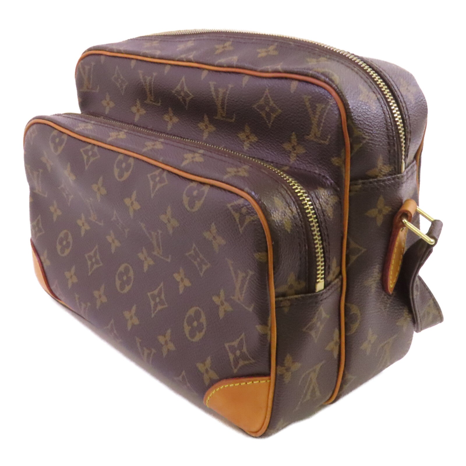 LOUIS VUITTON Monogram Nile金扣肩背袋