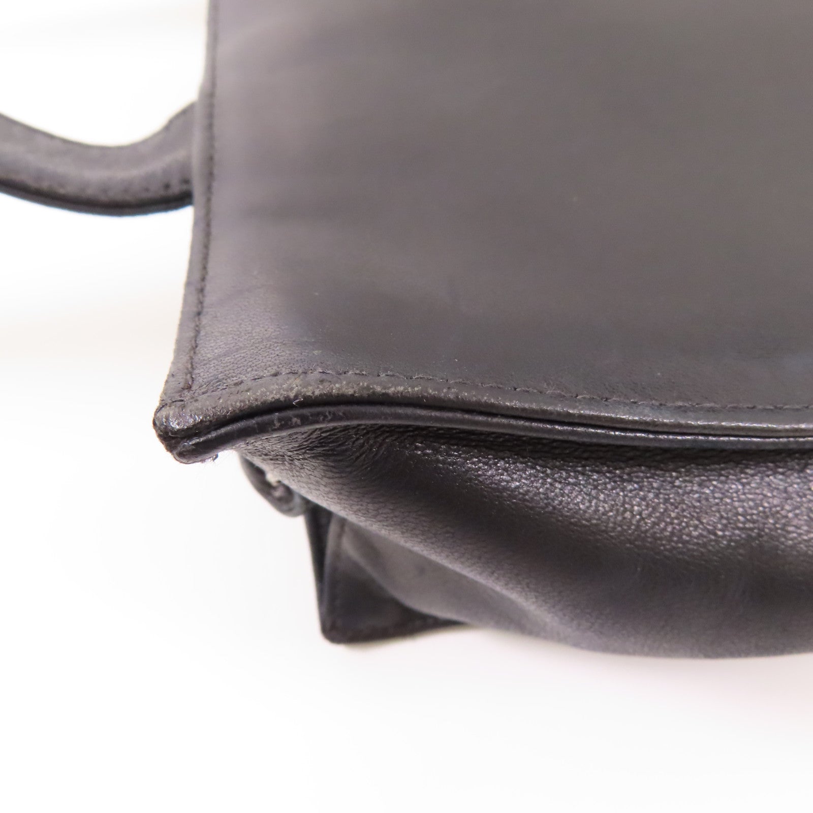 CHANEL 羊皮皮革Handbag/Shoulder Bag銀扣手挽袋/肩背袋