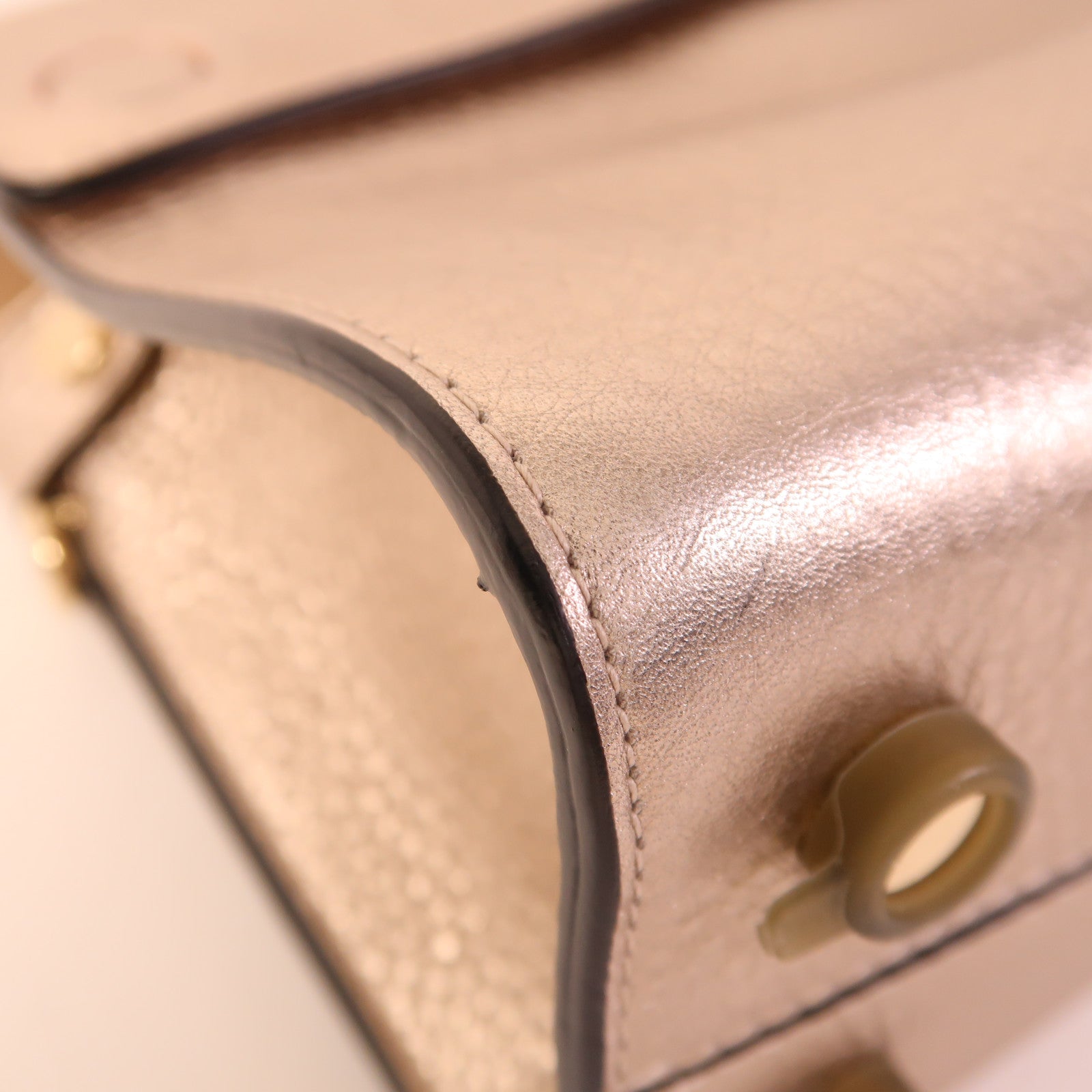 Dior 【激減優惠】牛皮皮革Diorever Mini金扣手挽肩背兩用袋