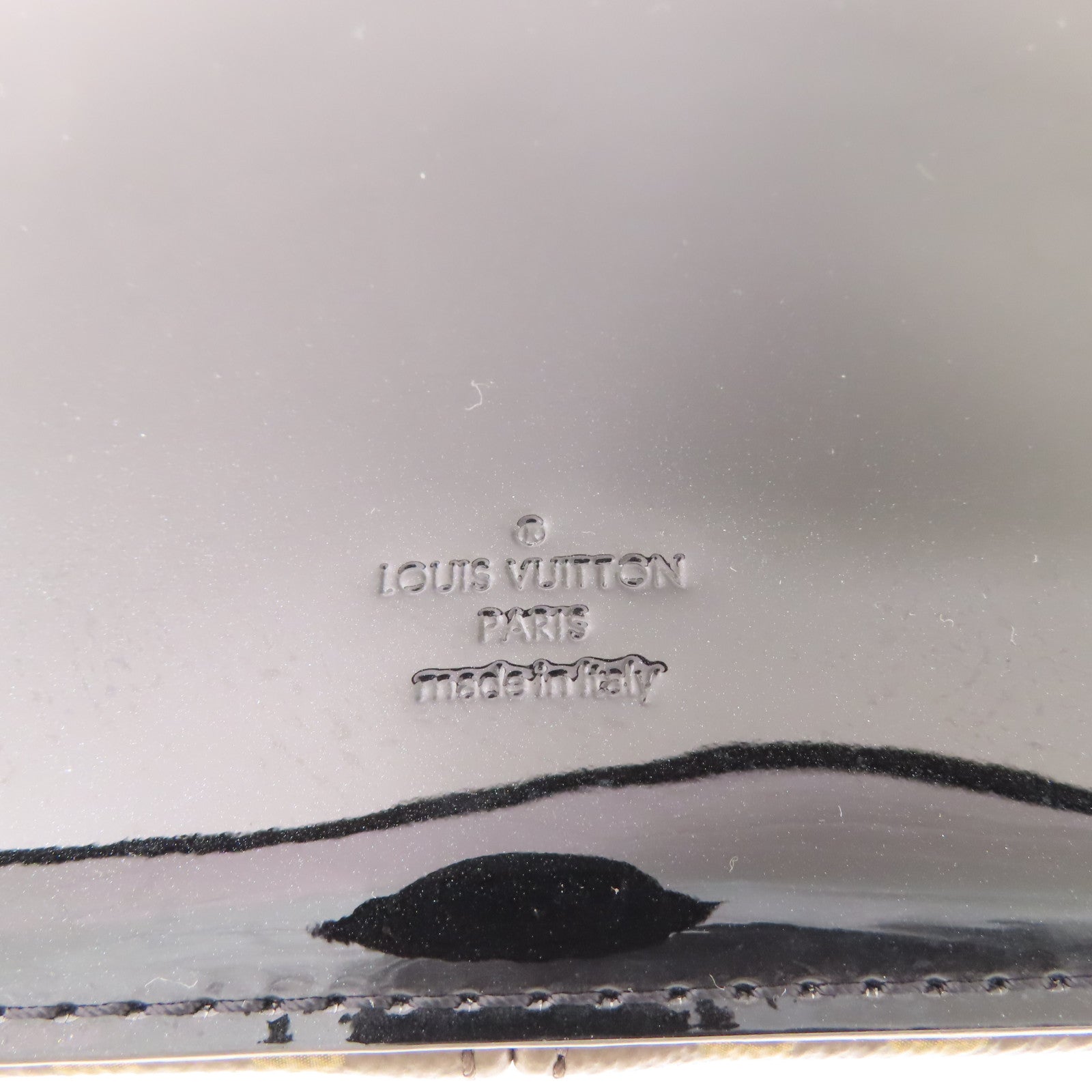 LOUIS VUITTON Vernis Cherrywood BB金扣手挽肩背兩用袋