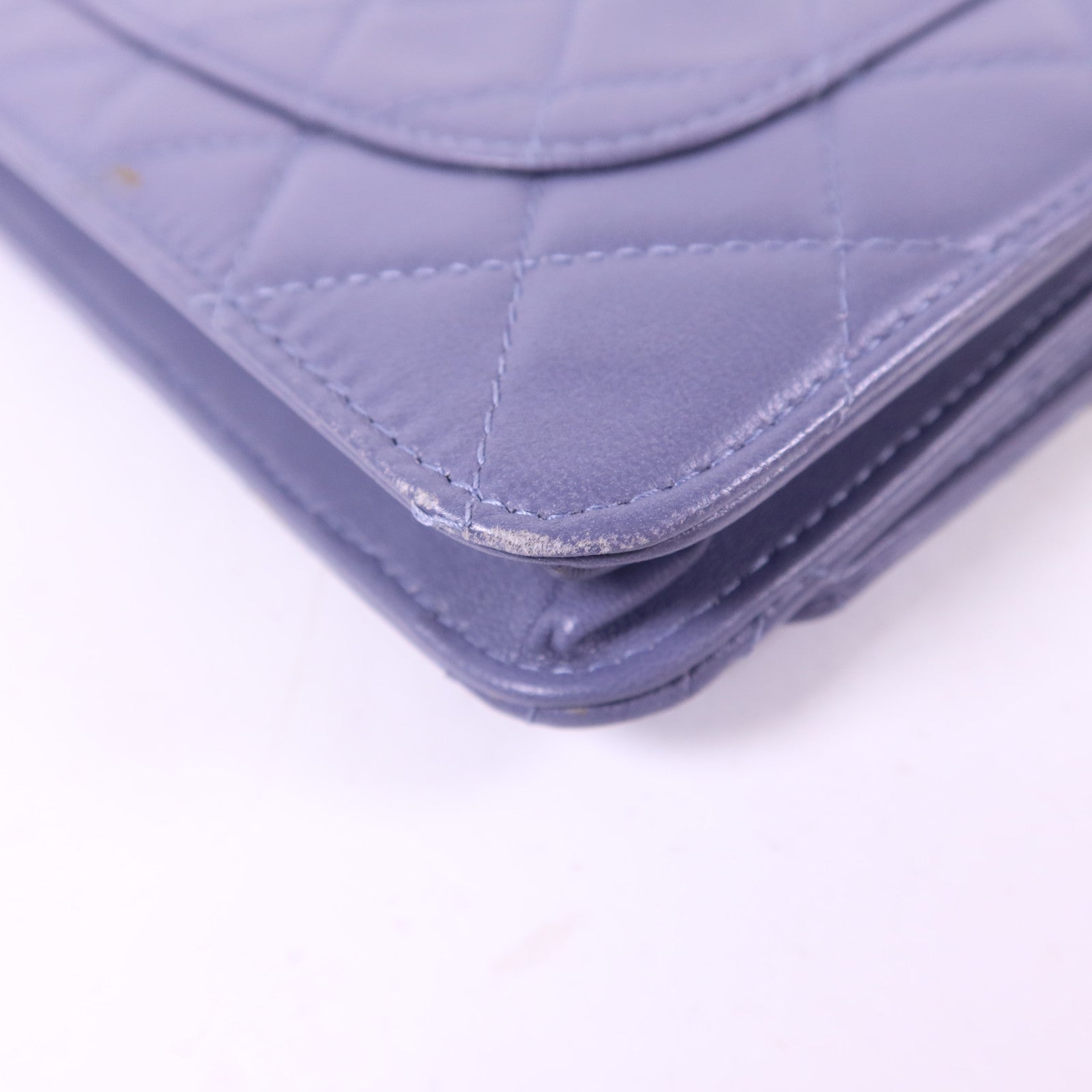 CHANEL 羊皮皮革WOC Wallet On Chain銀扣鏈帶肩背袋