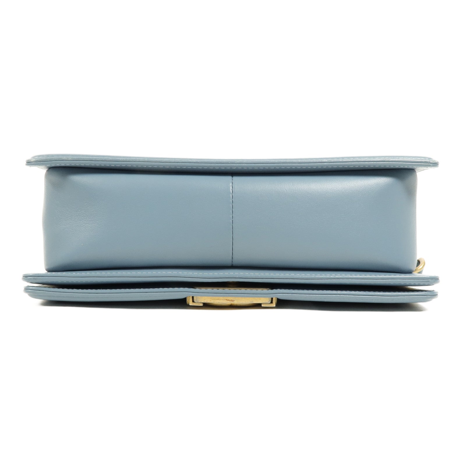 CHANEL 羊皮皮革Boy 25金扣鏈帶肩背袋