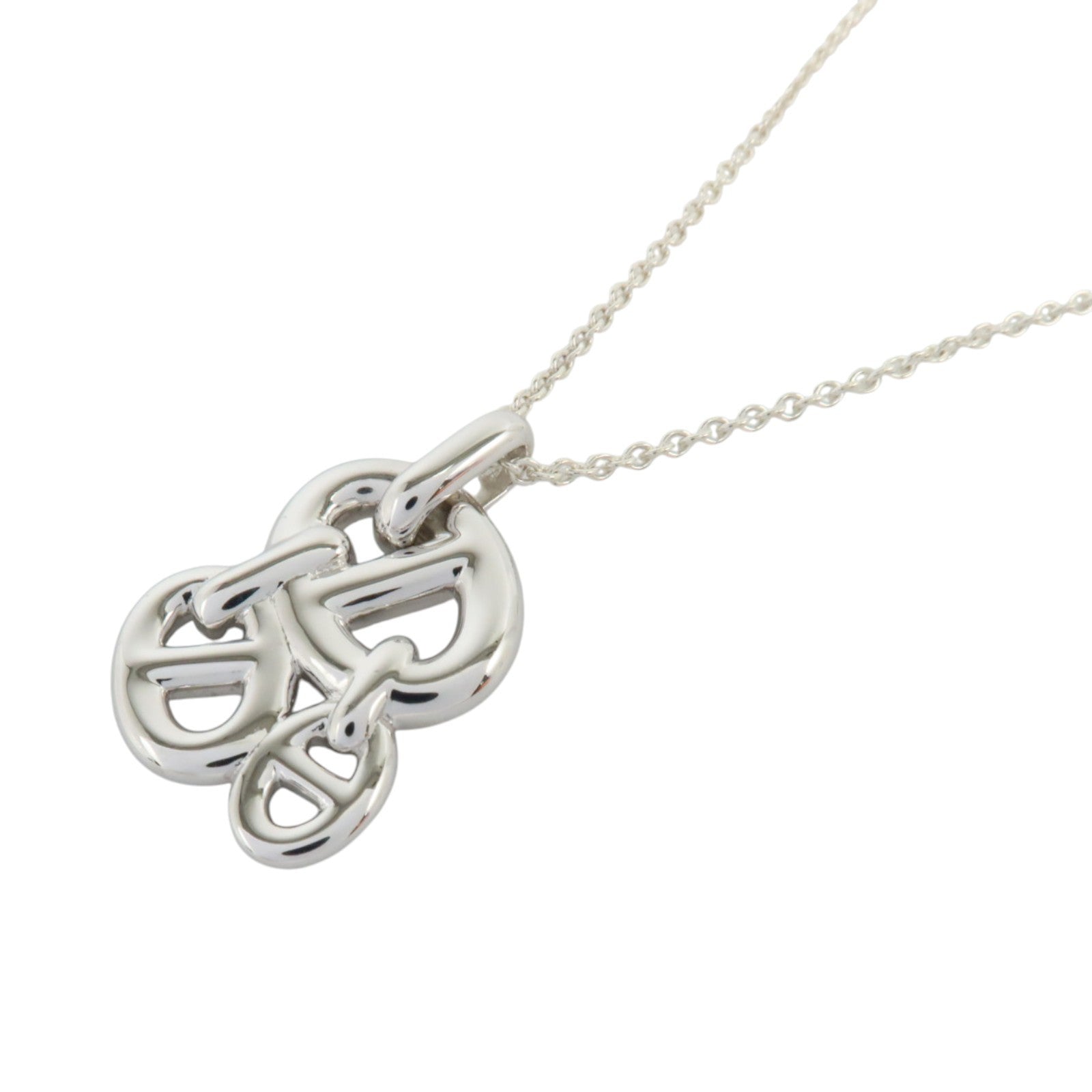 HERMES 925純銀Chaine D'Ancre Enchainee Necklace項鏈