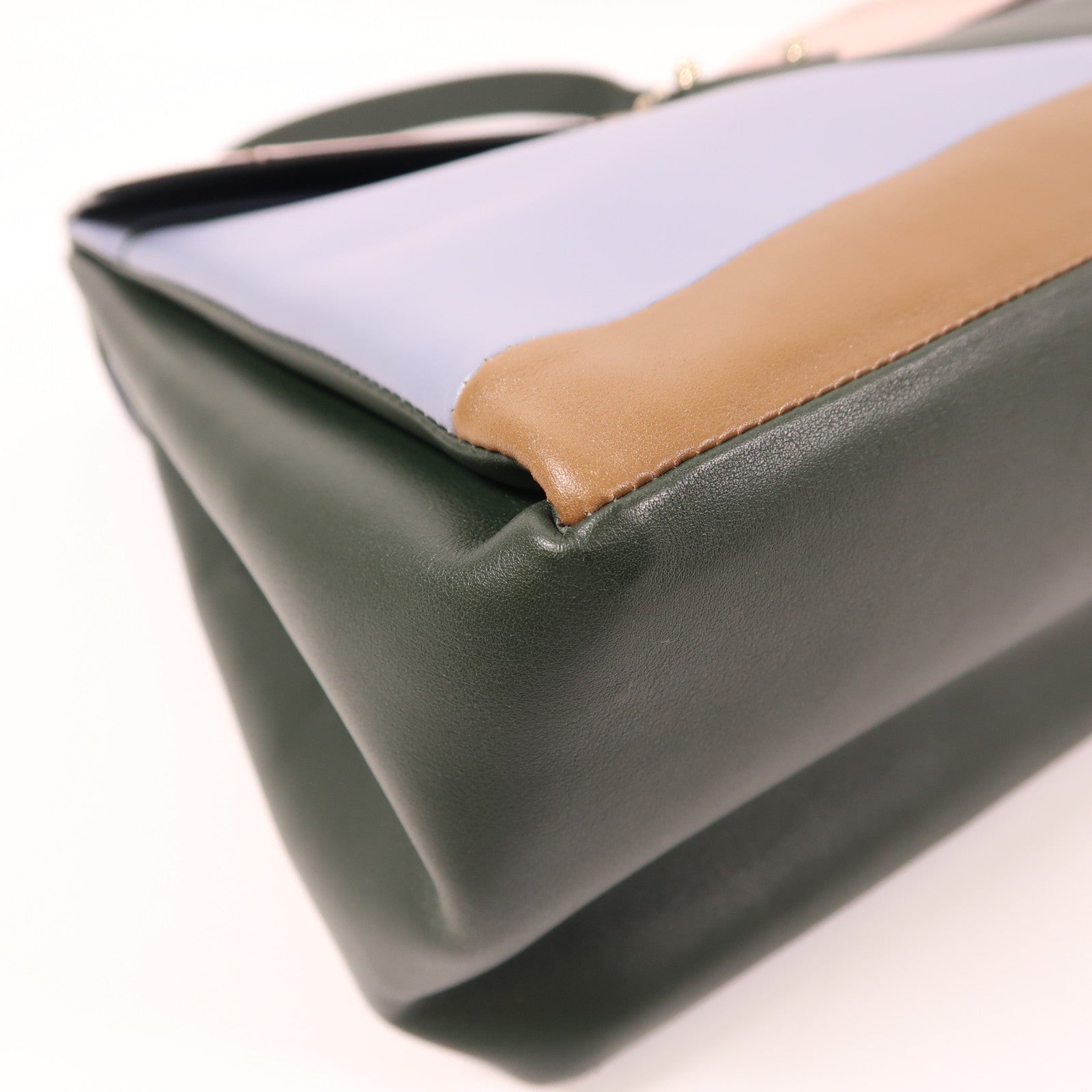 Valentino 牛皮皮革2 Way Shoulder金扣手挽肩背兩用袋