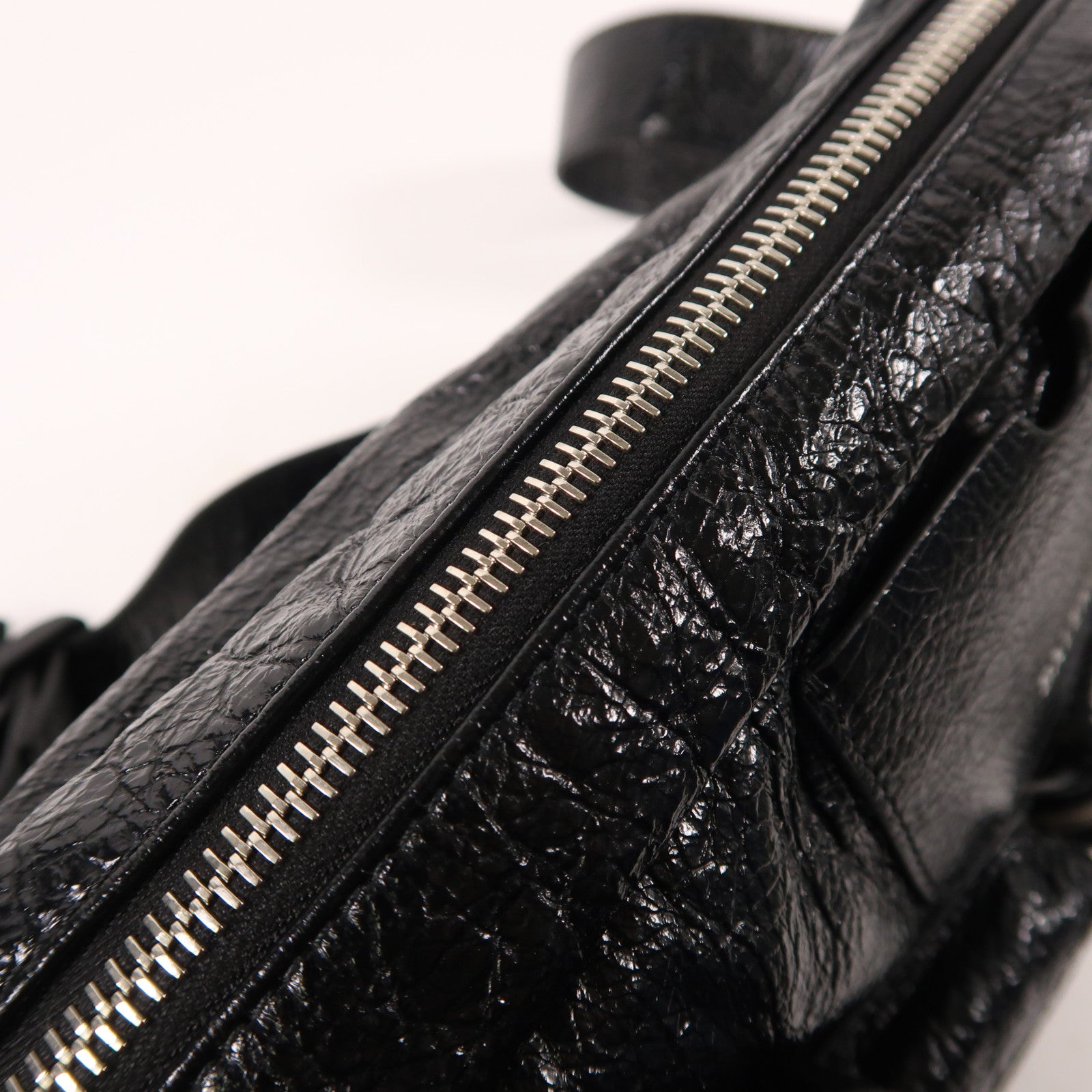 BALENCIAGA 羊皮皮革Superbusy Camera Bag銀扣肩背袋