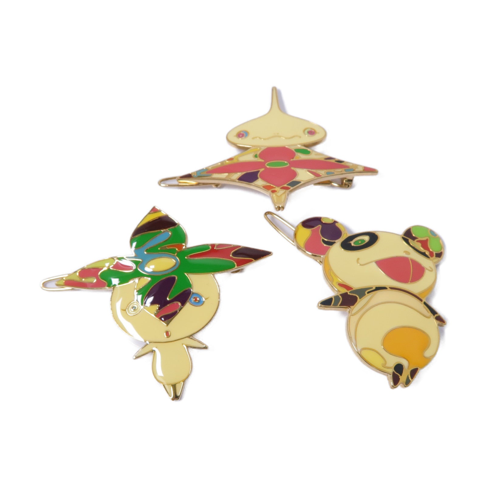 LOUIS VUITTON 【激減優惠】金屬Takashi Murakami Hair Pin Set髮夾套裝彩色