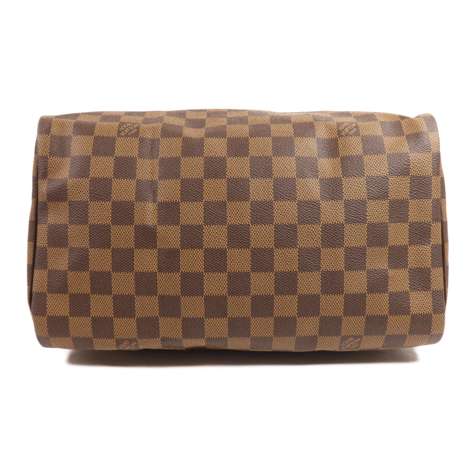 LOUIS VUITTON Damier Speedy 30金扣手挽袋