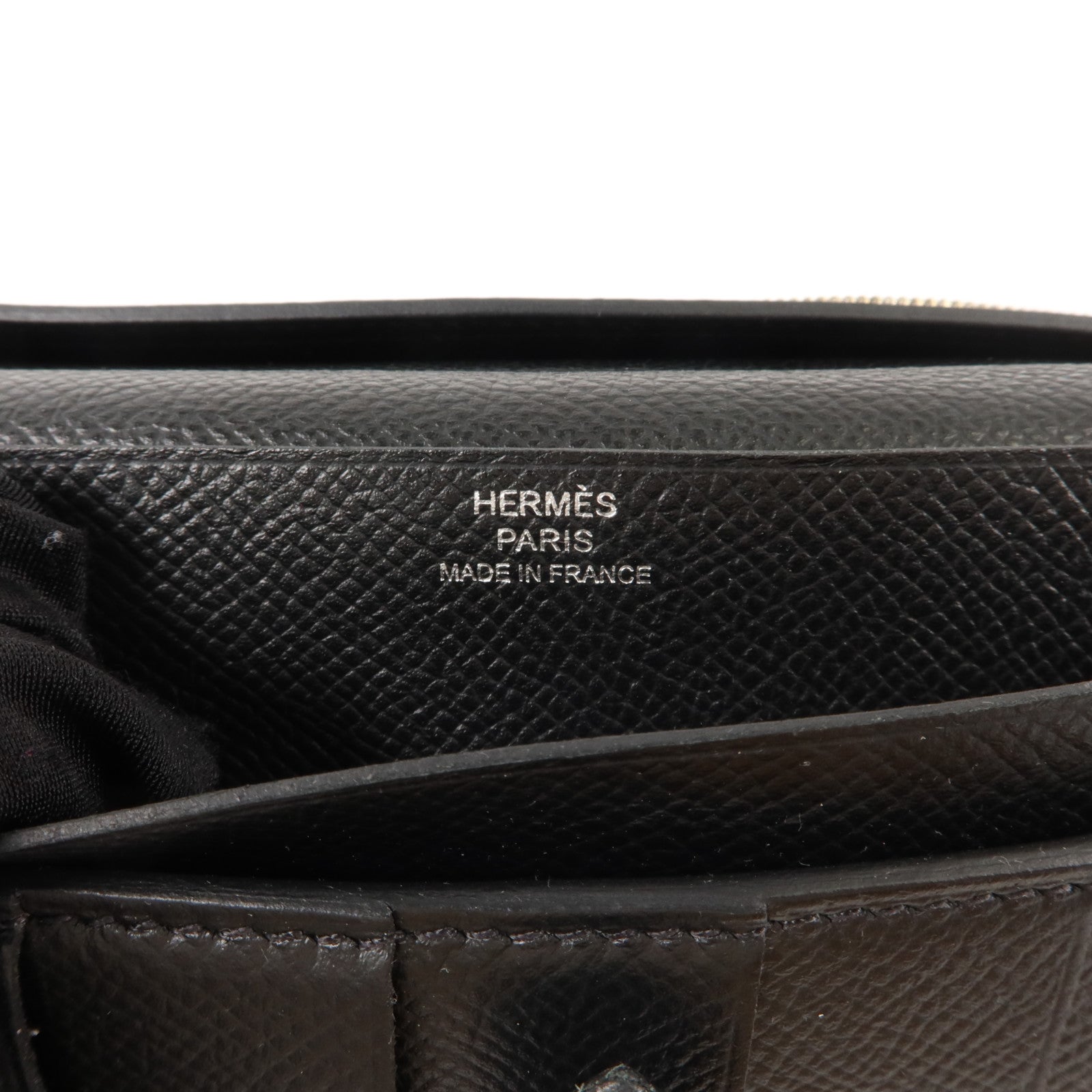 HERMES Epsom皮革Bearn Long Wallet長錢包Noir