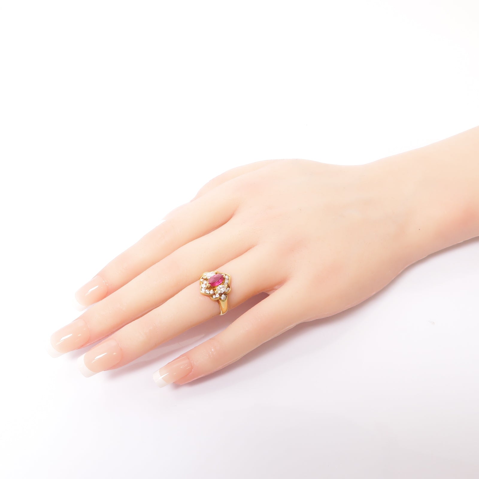 JEWELRY 【激減優惠】18K黃金Ruby Ring紅寶石戒指US#5
