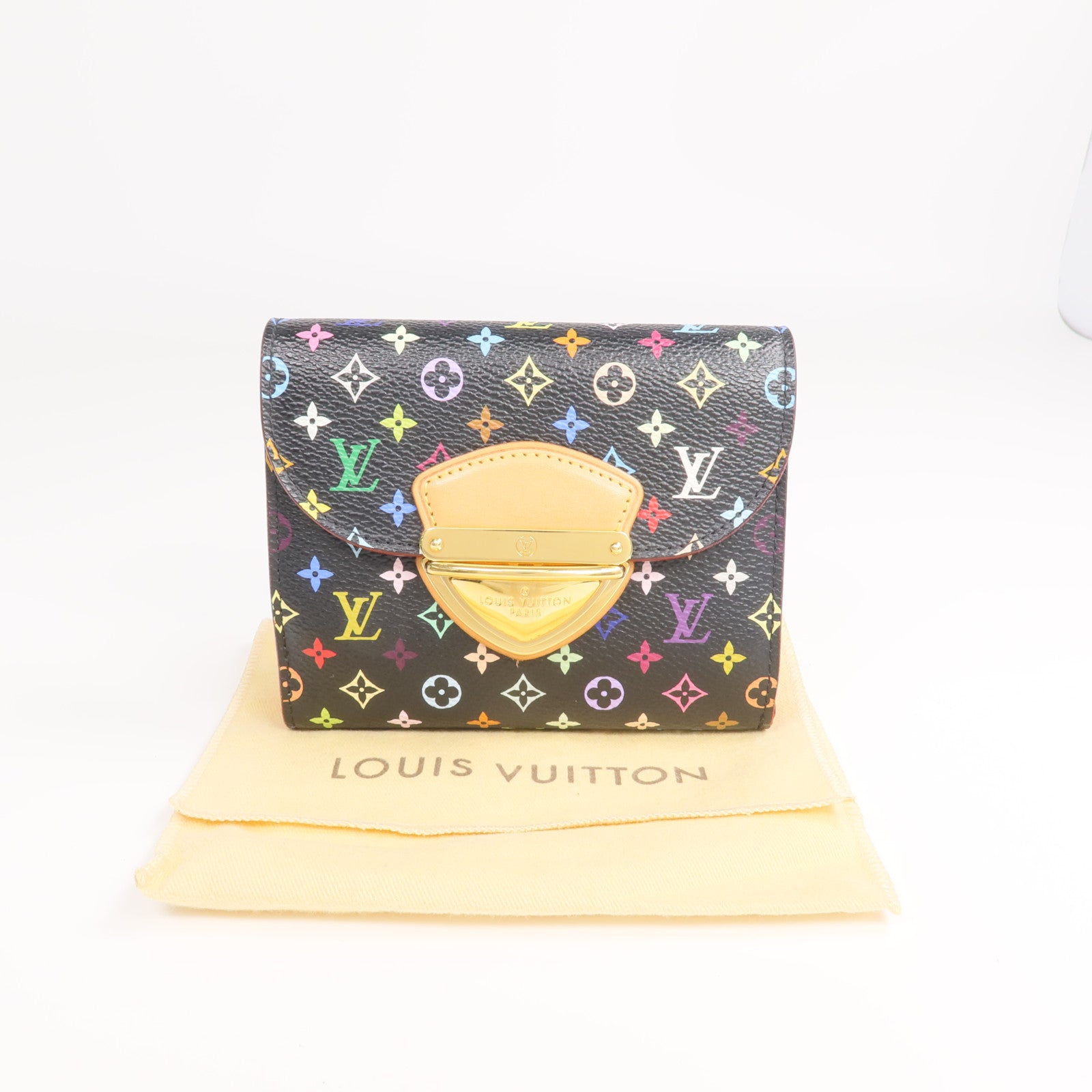 LOUIS VUITTON Monogram Multicolore Portefeui Joy Wallet金扣錢包