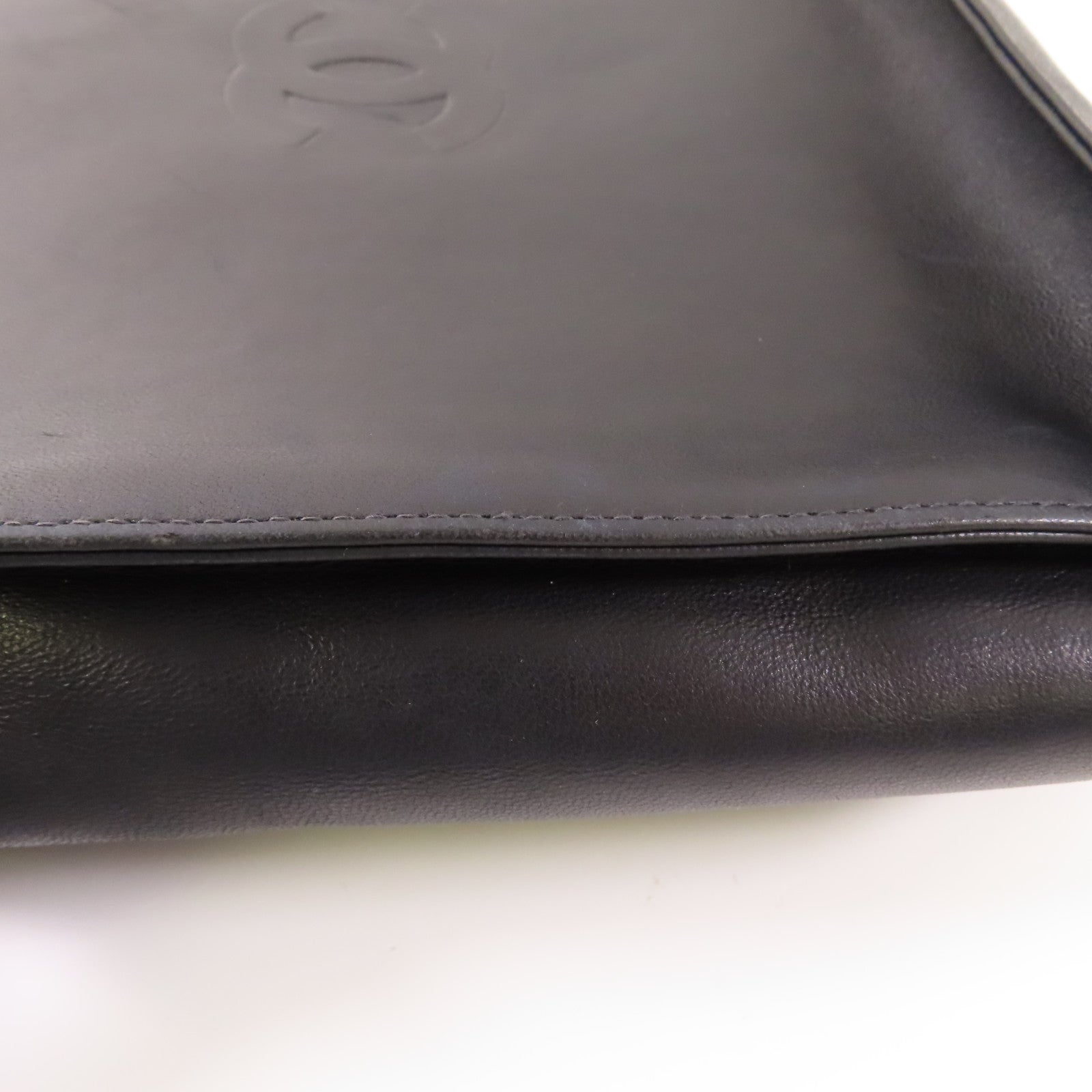 CHANEL 羊皮皮革Handbag/Shoulder Bag銀扣手挽袋/肩背袋