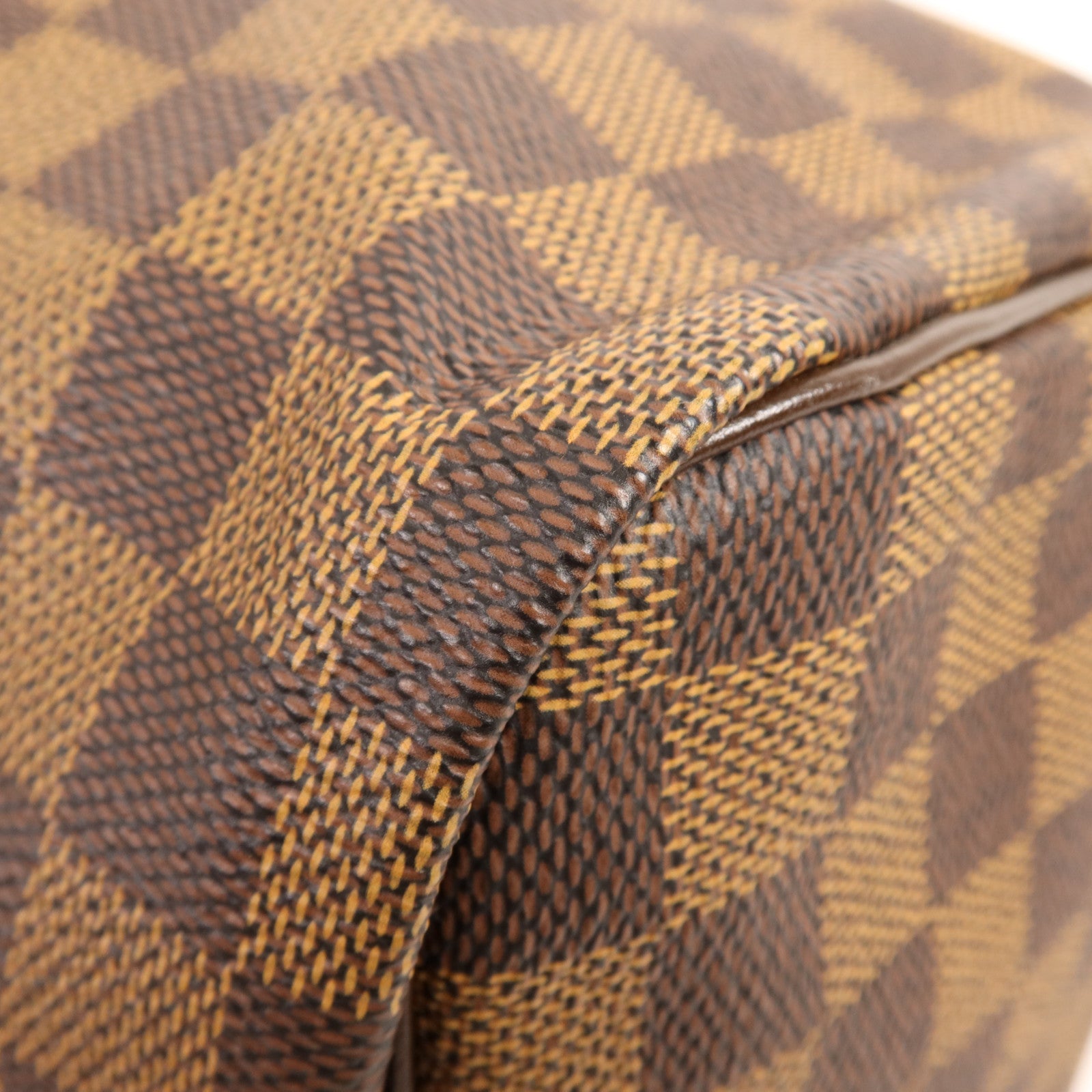 LOUIS VUITTON Damier Speedy 30金扣手挽袋
