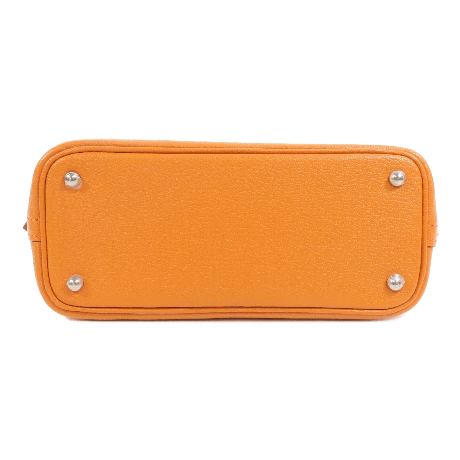 HERMES Chevre皮革Mini Bolide手挽肩背兩用袋Orange