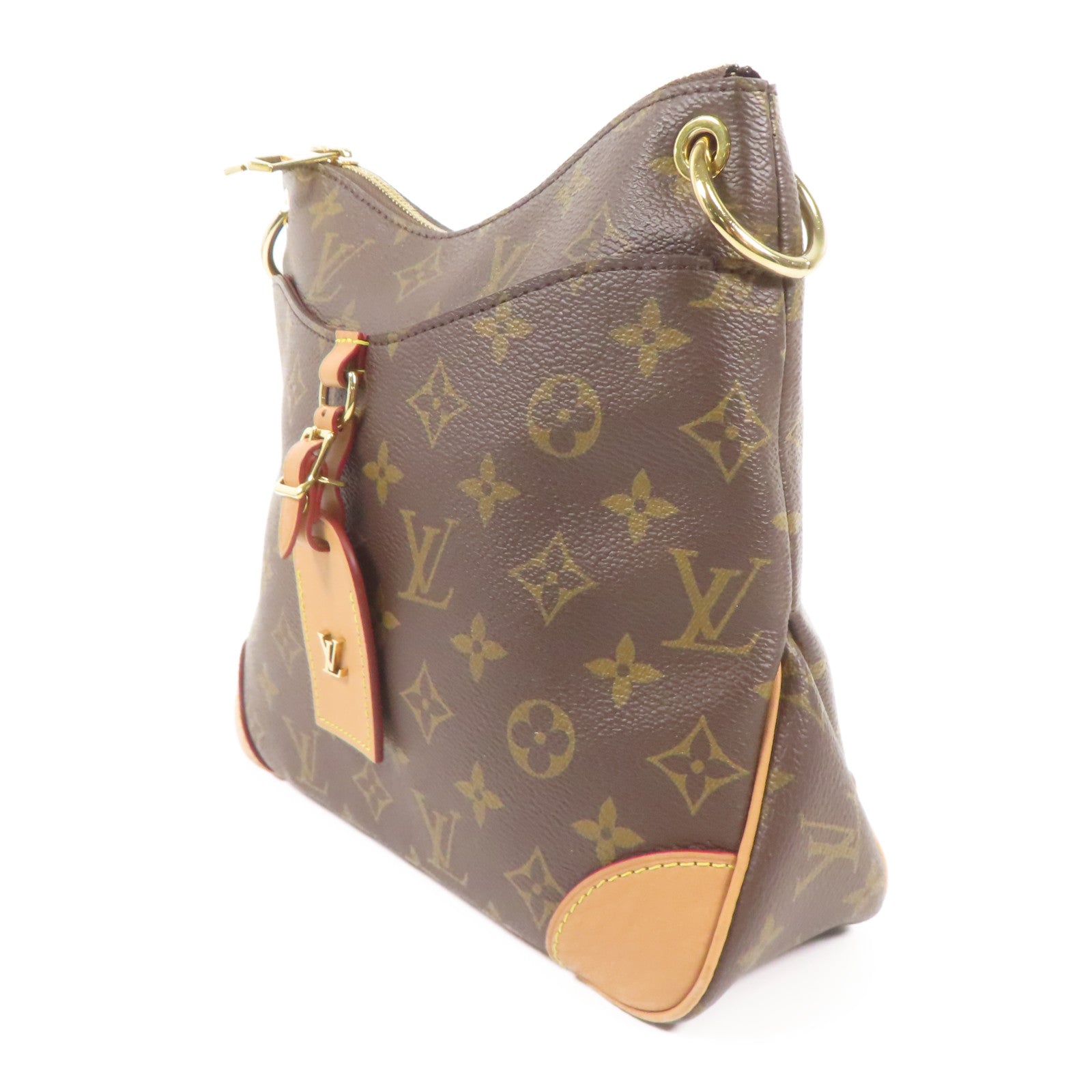 LOUIS VUITTON LV GHW Odeon Shoulder Bag M45354 Monogram Brown
