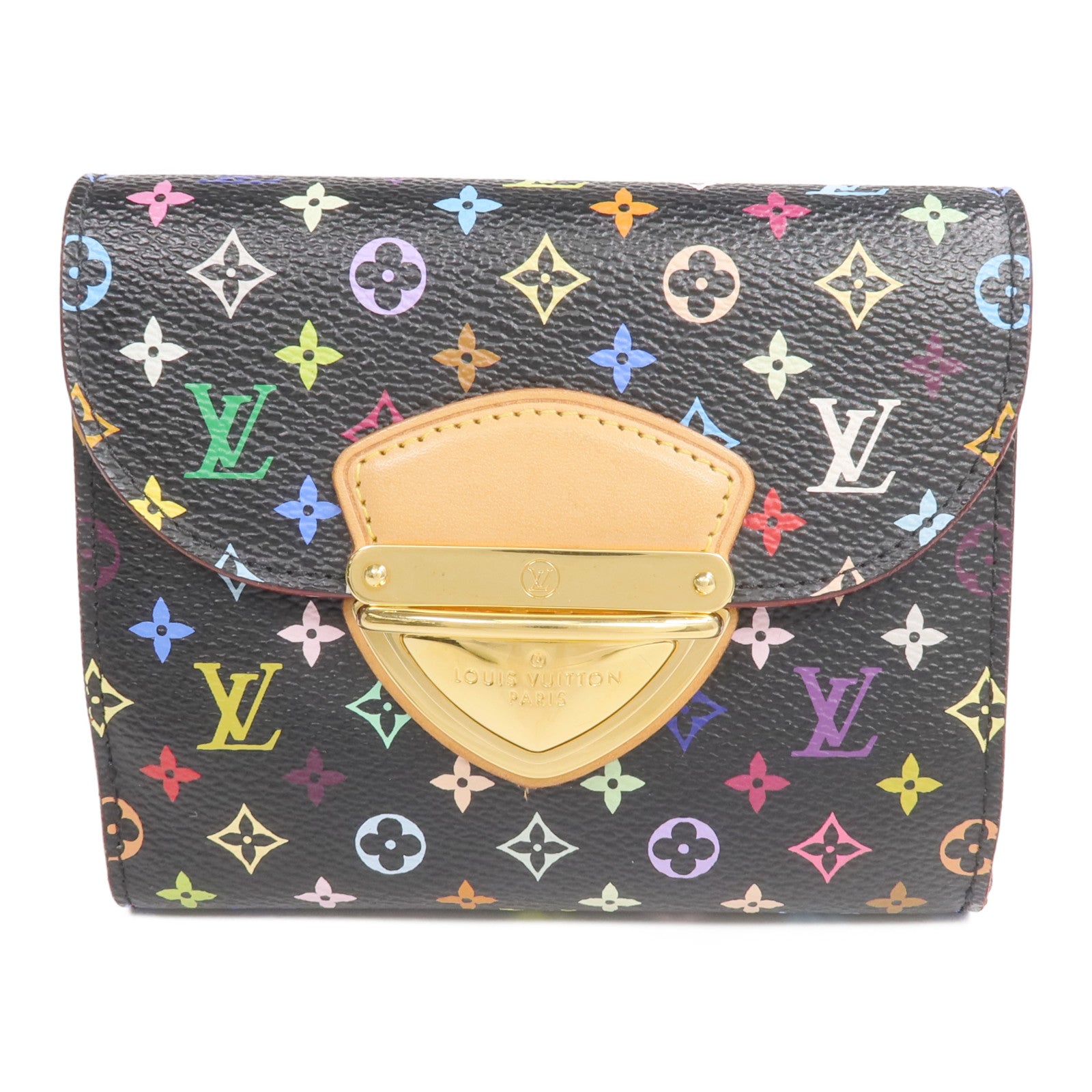 LOUIS VUITTON Monogram Multicolore Portefeui Joy Wallet金扣錢包