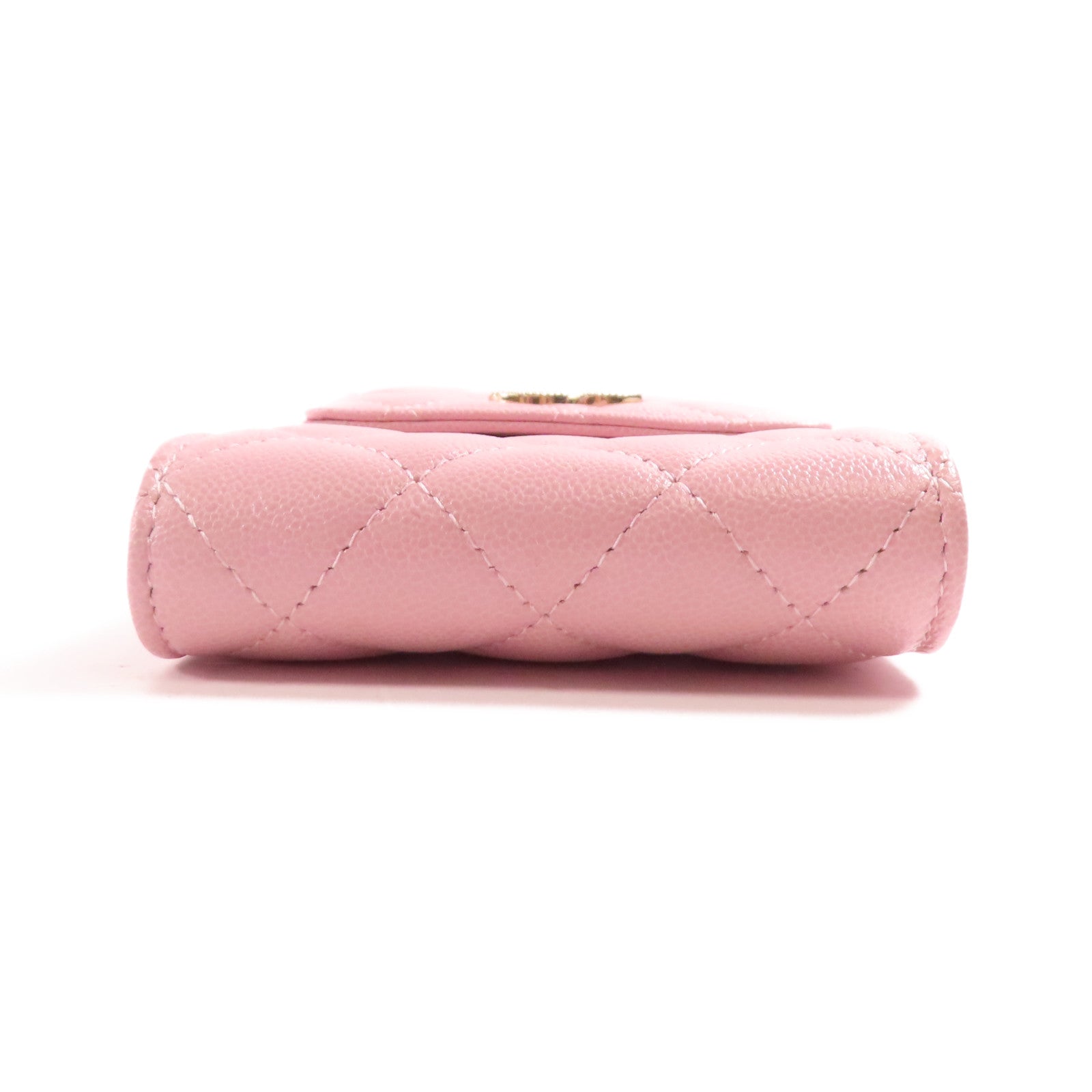 CHANEL 牛皮皮革Phone Bag金扣鏈帶肩背袋