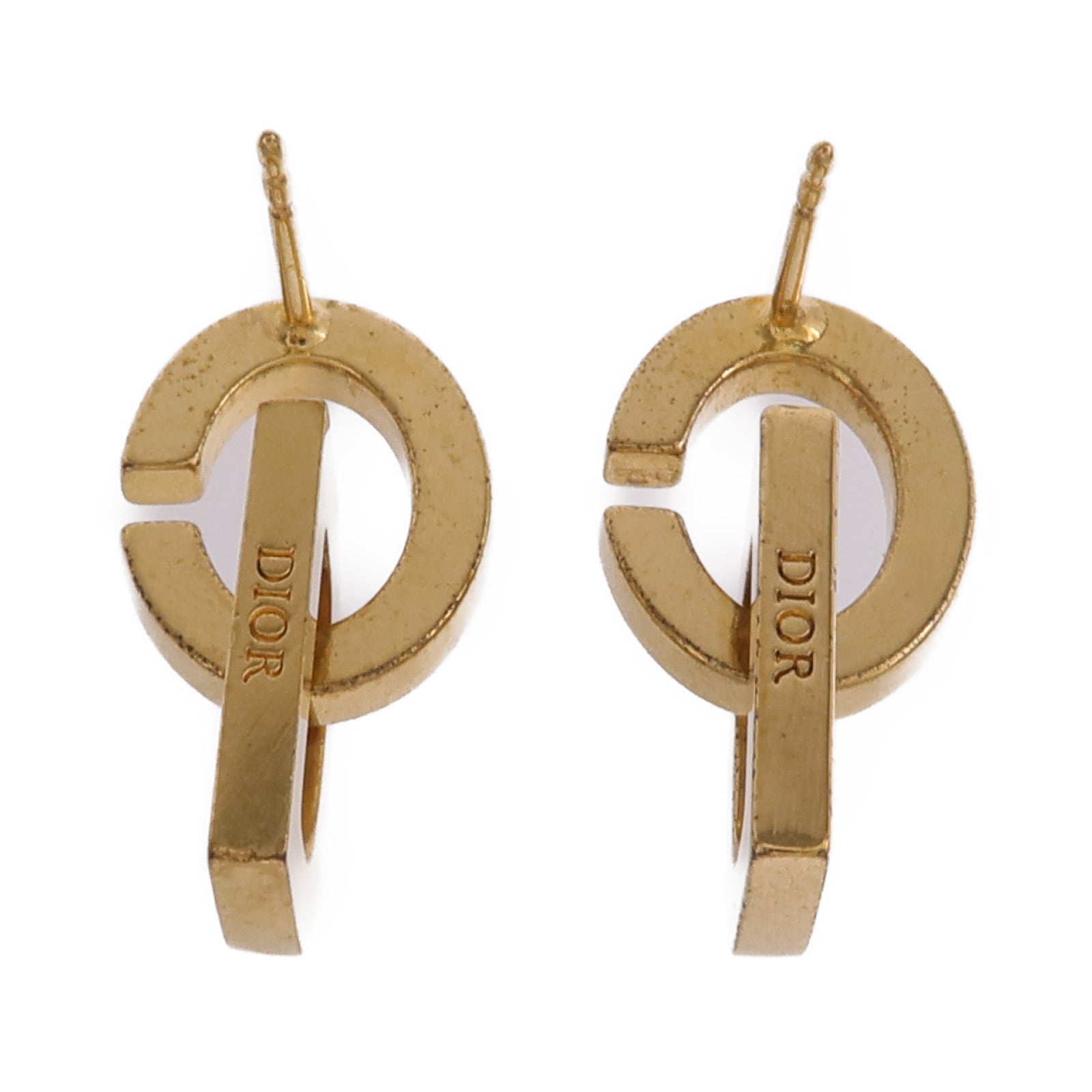 Dior 金屬CD Lock Earrings耳環