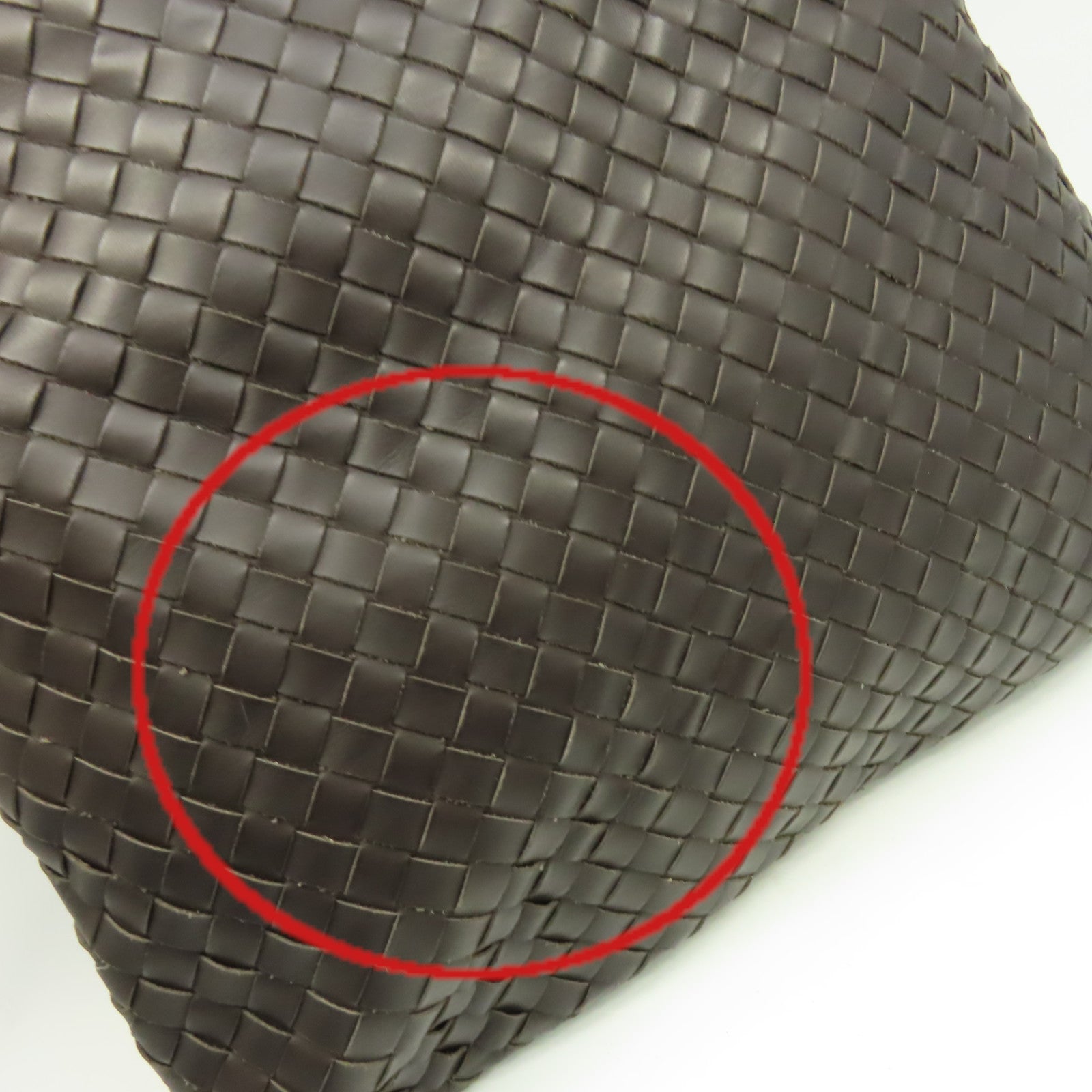 BOTTEGA VENETA 織紋皮革Shoulder Bag肩背袋啡色
