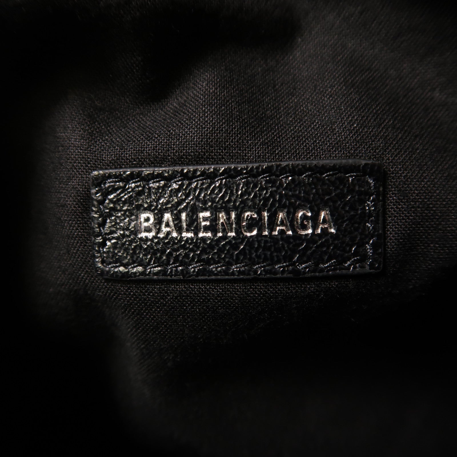 BALENCIAGA 羊皮皮革Superbusy Camera Bag銀扣肩背袋