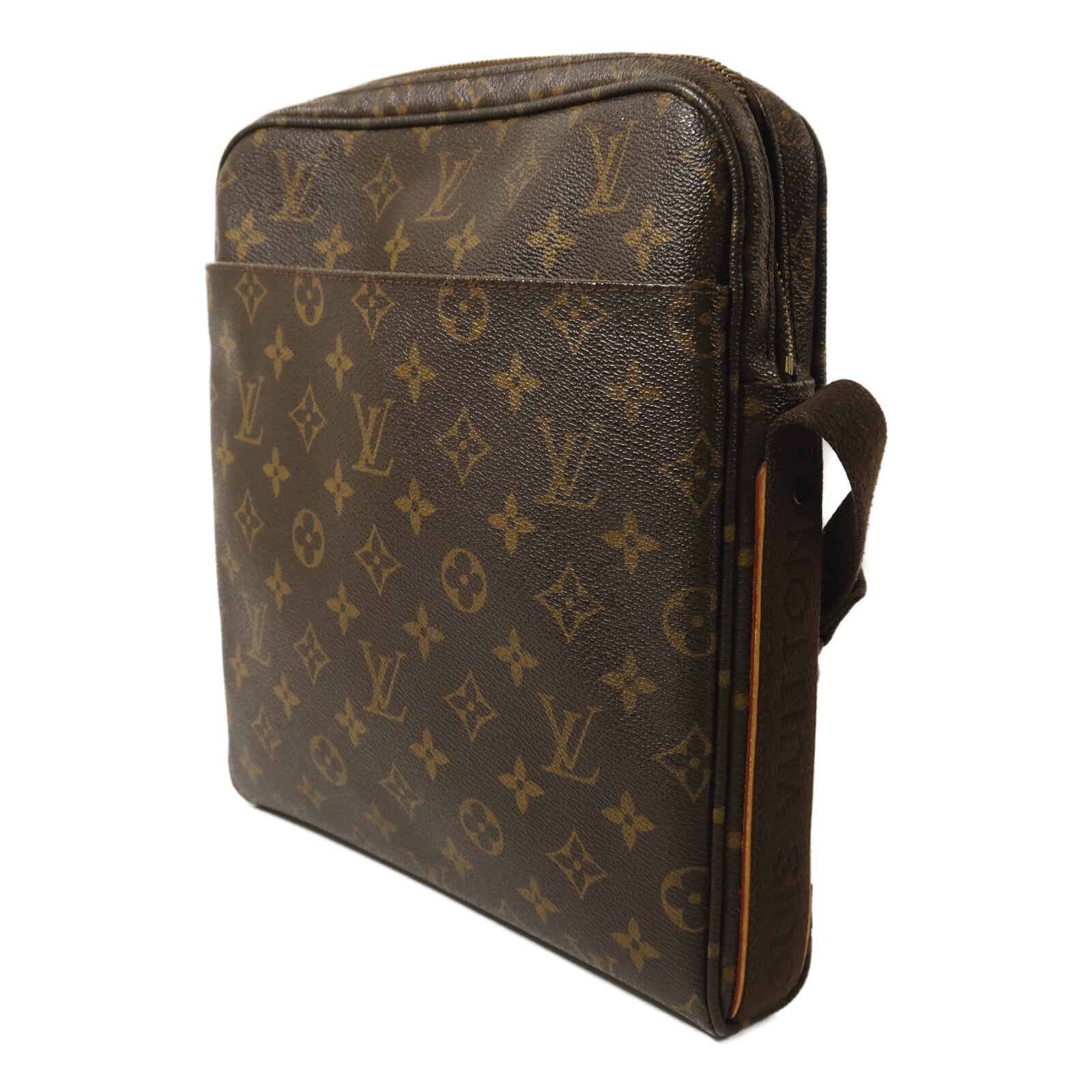 LOUIS VUITTON Monogram Trotteur Beaubourg金扣肩背袋