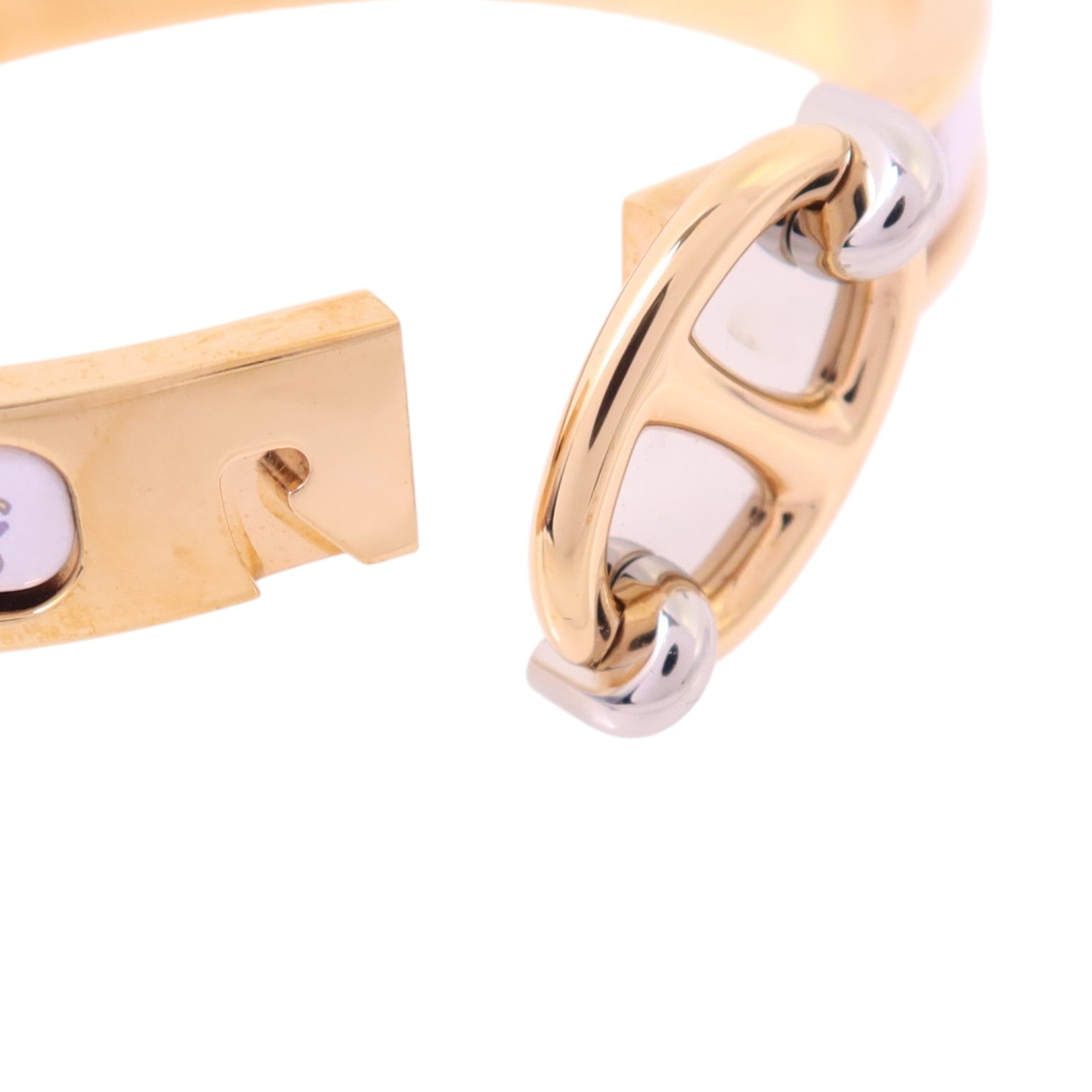 HERMES 金屬/琺瑯Mini Clic Chaine D'Ancre Bracelet金扣手鏈