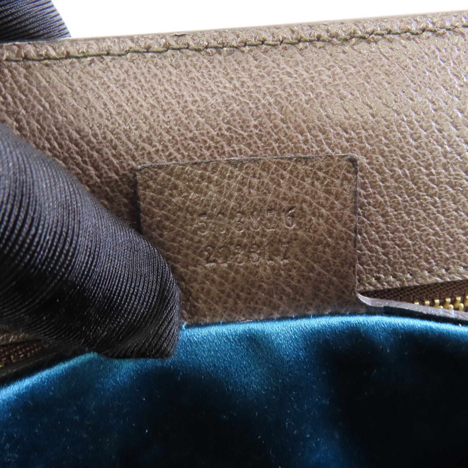 GUCCI 塗層帆布Ophidia GG金扣鏈帶肩背袋棕色