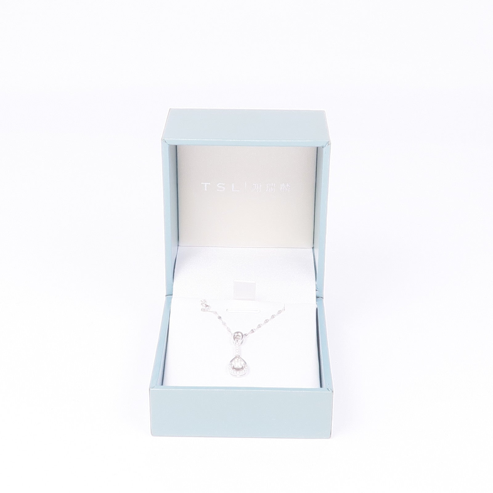 Jewelry Diamond Necklace 18K White Gold