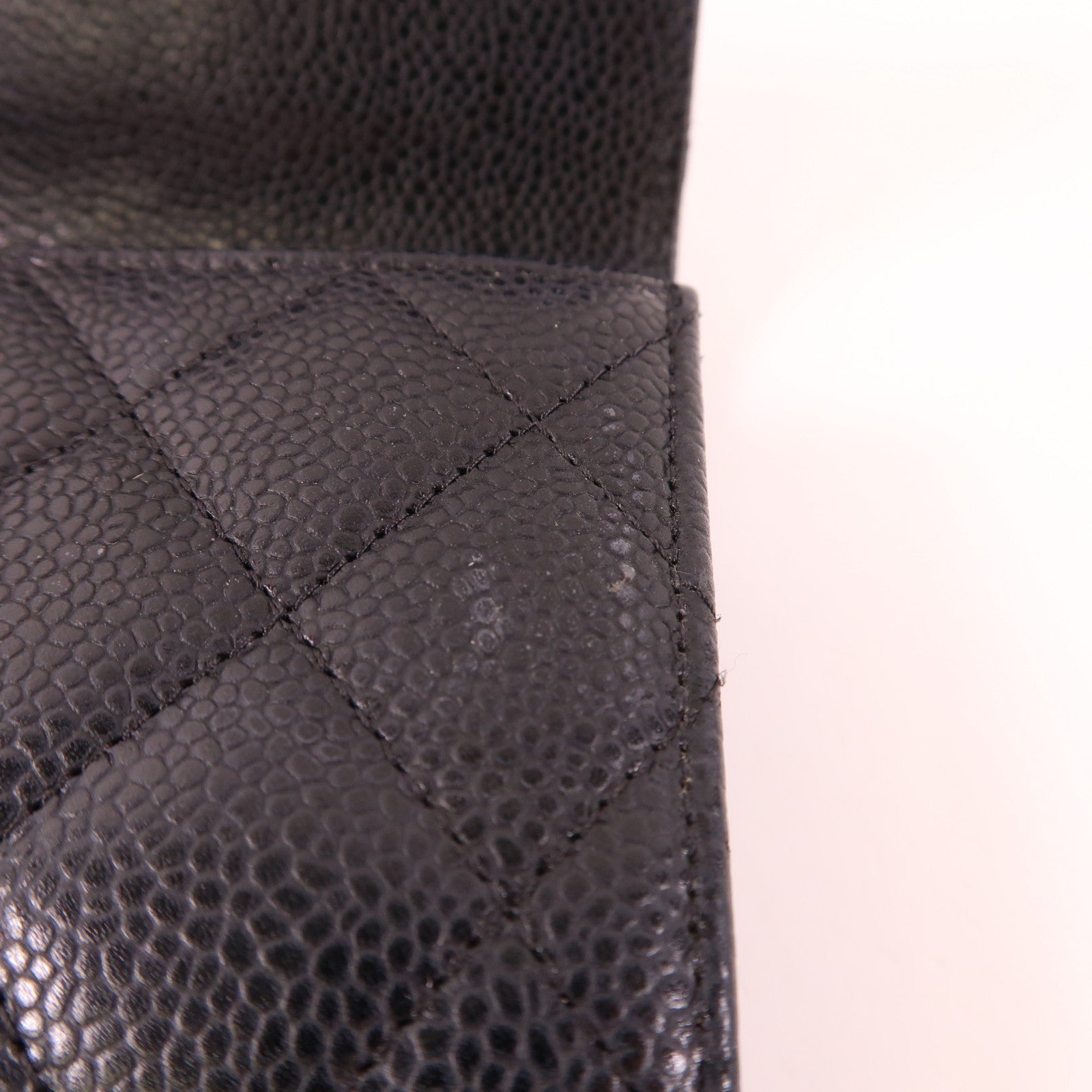 CHANEL 牛皮皮革Long Wallet銀扣長錢包