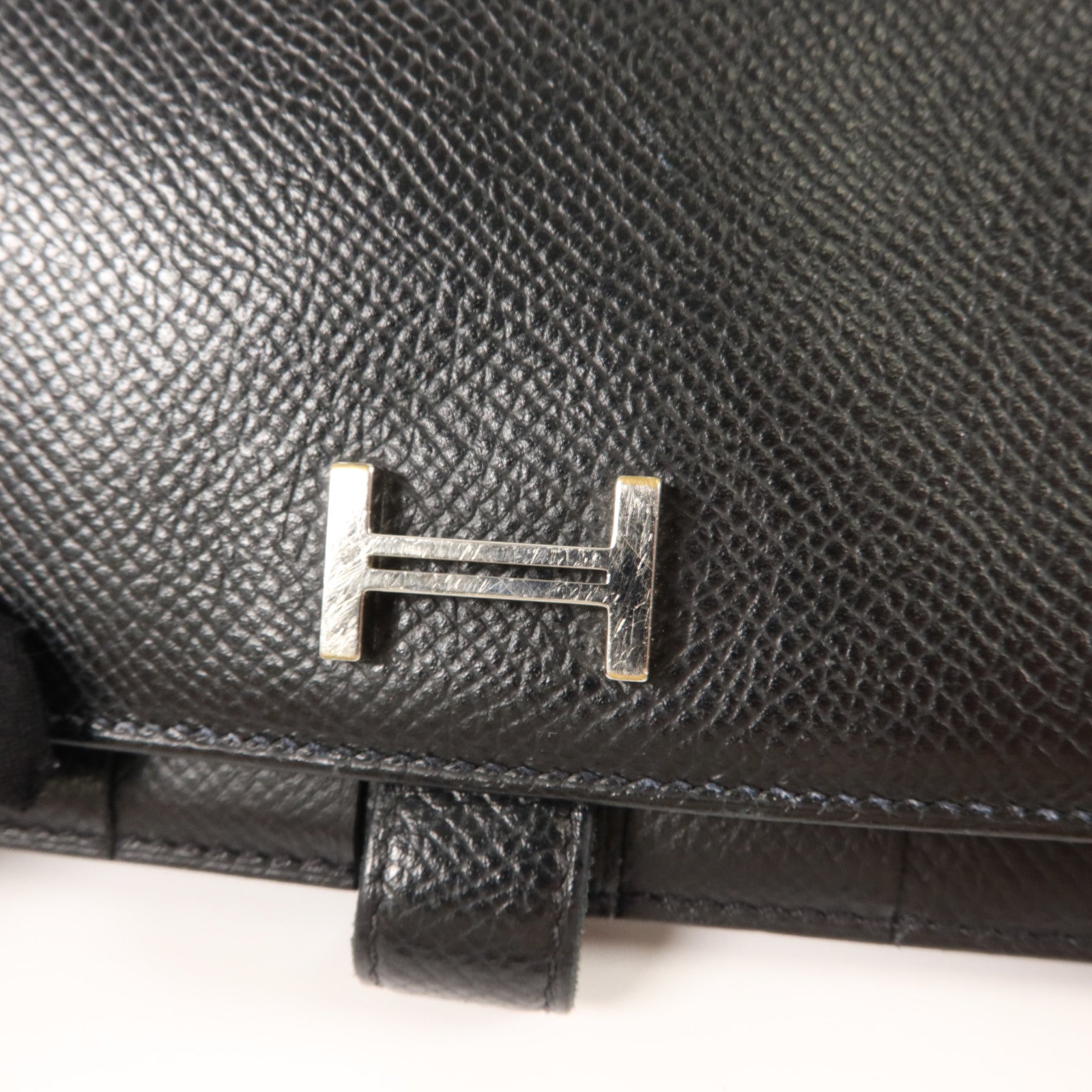 HERMES Epsom皮革Bearn Long Wallet長錢包Noir