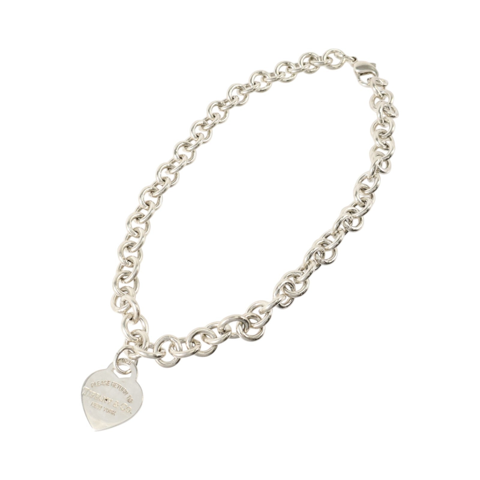 TIFFANY＆CO 925純銀Return To Tiffany Heart Tag Necklace項鏈