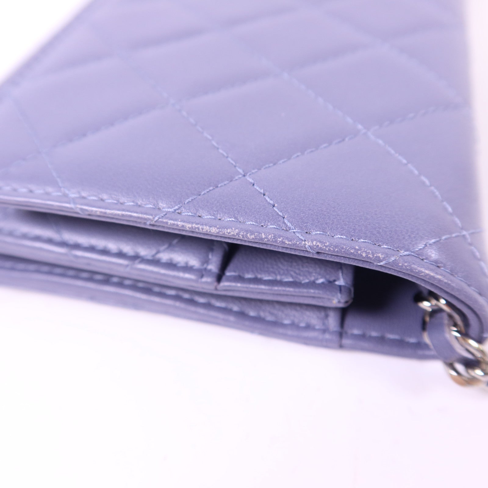 CHANEL 羊皮皮革WOC Wallet On Chain銀扣鏈帶肩背袋