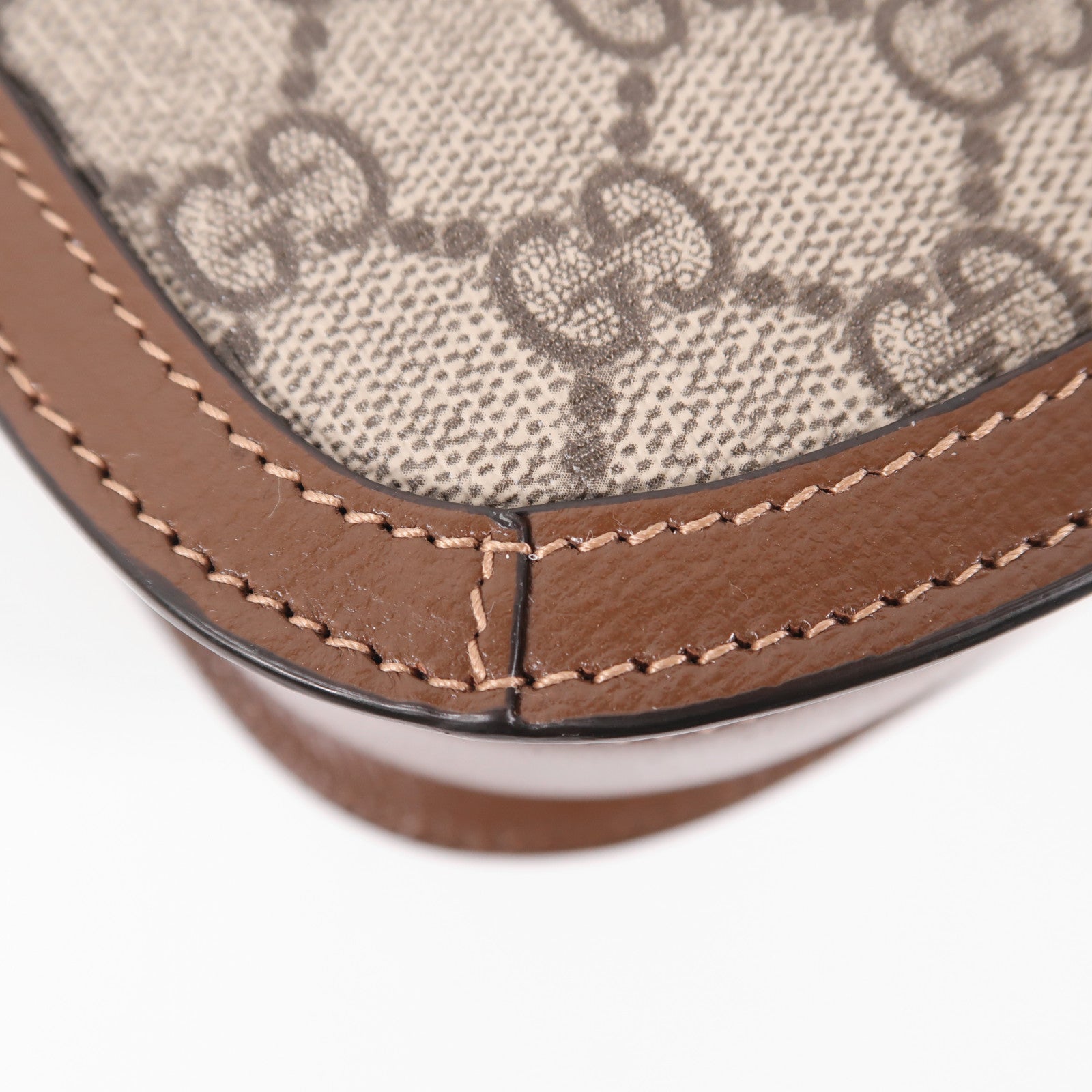 GUCCI GG GHW Horsebit 1955 MM Shoulder Bag 602204 Coated Canvas Brown