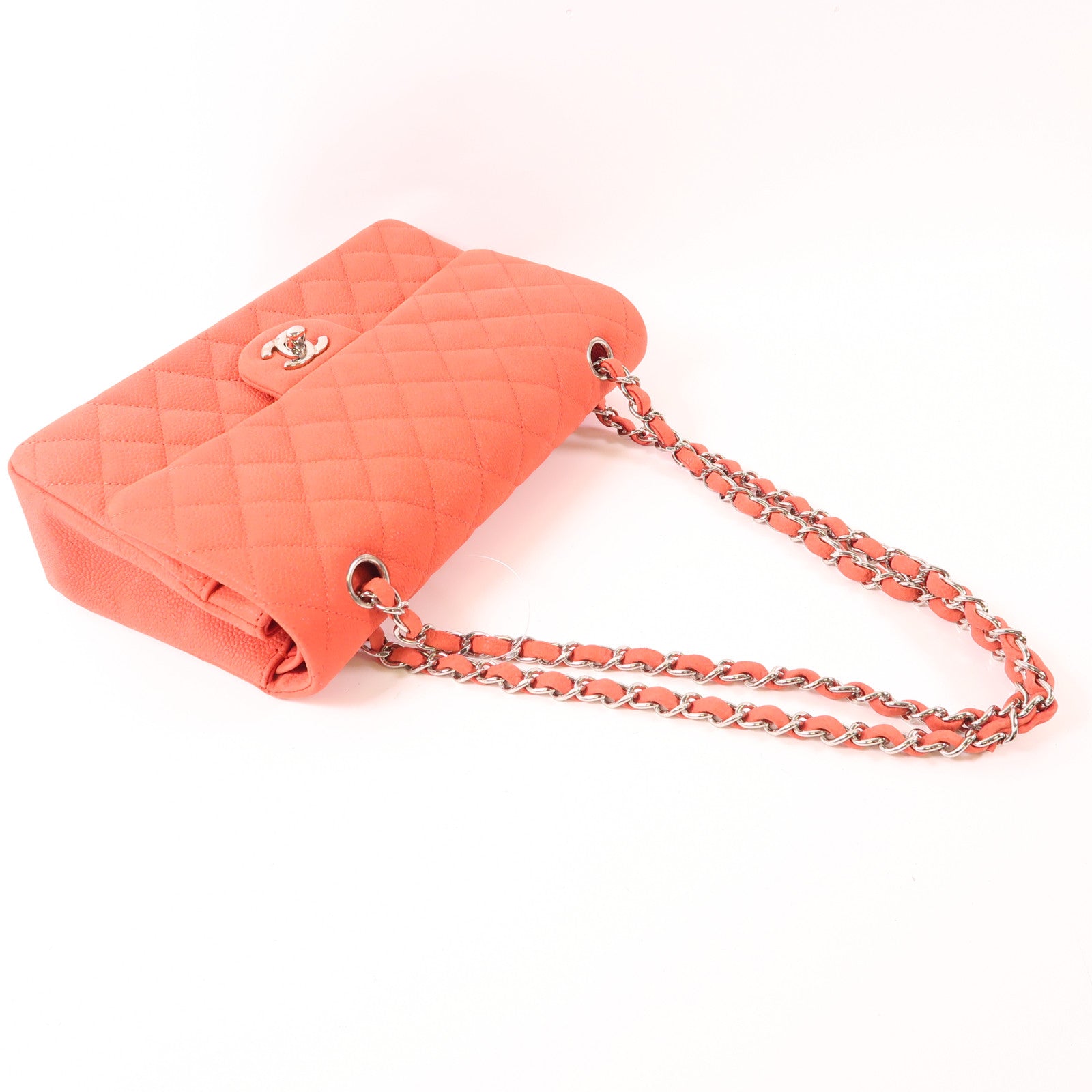 CHANEL 【激減優惠】牛皮皮革Classic 25銀扣鏈帶肩背袋