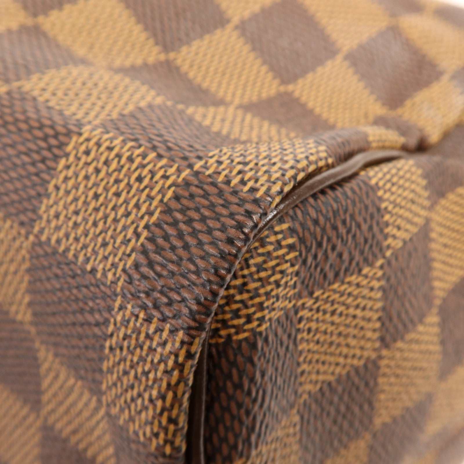 LOUIS VUITTON Damier Speedy 30金扣手挽袋