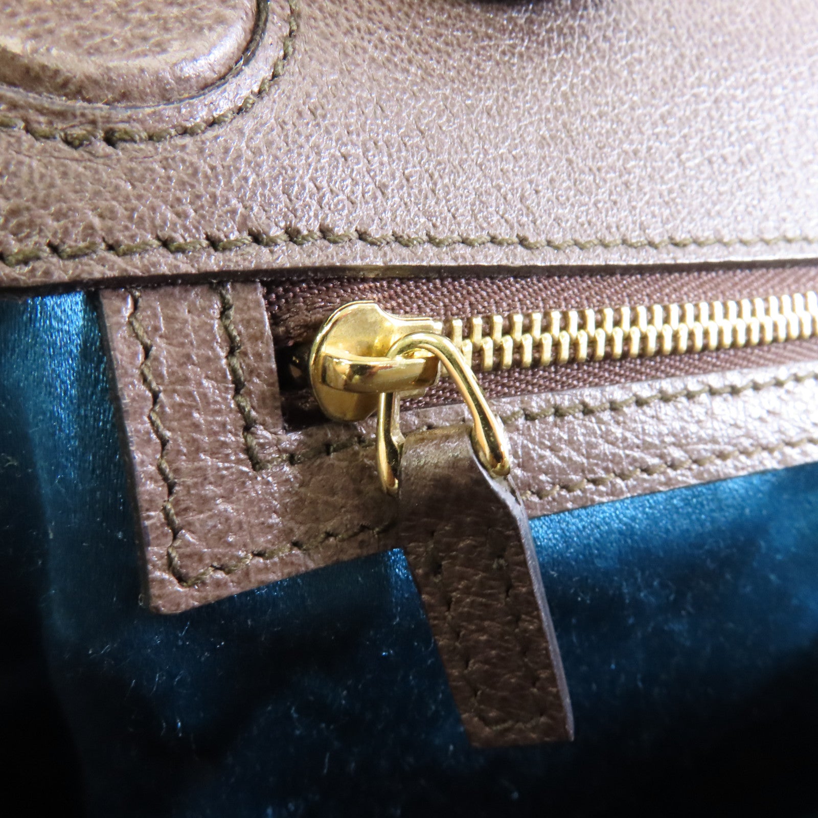 GUCCI 塗層帆布Ophidia GG金扣鏈帶肩背袋棕色