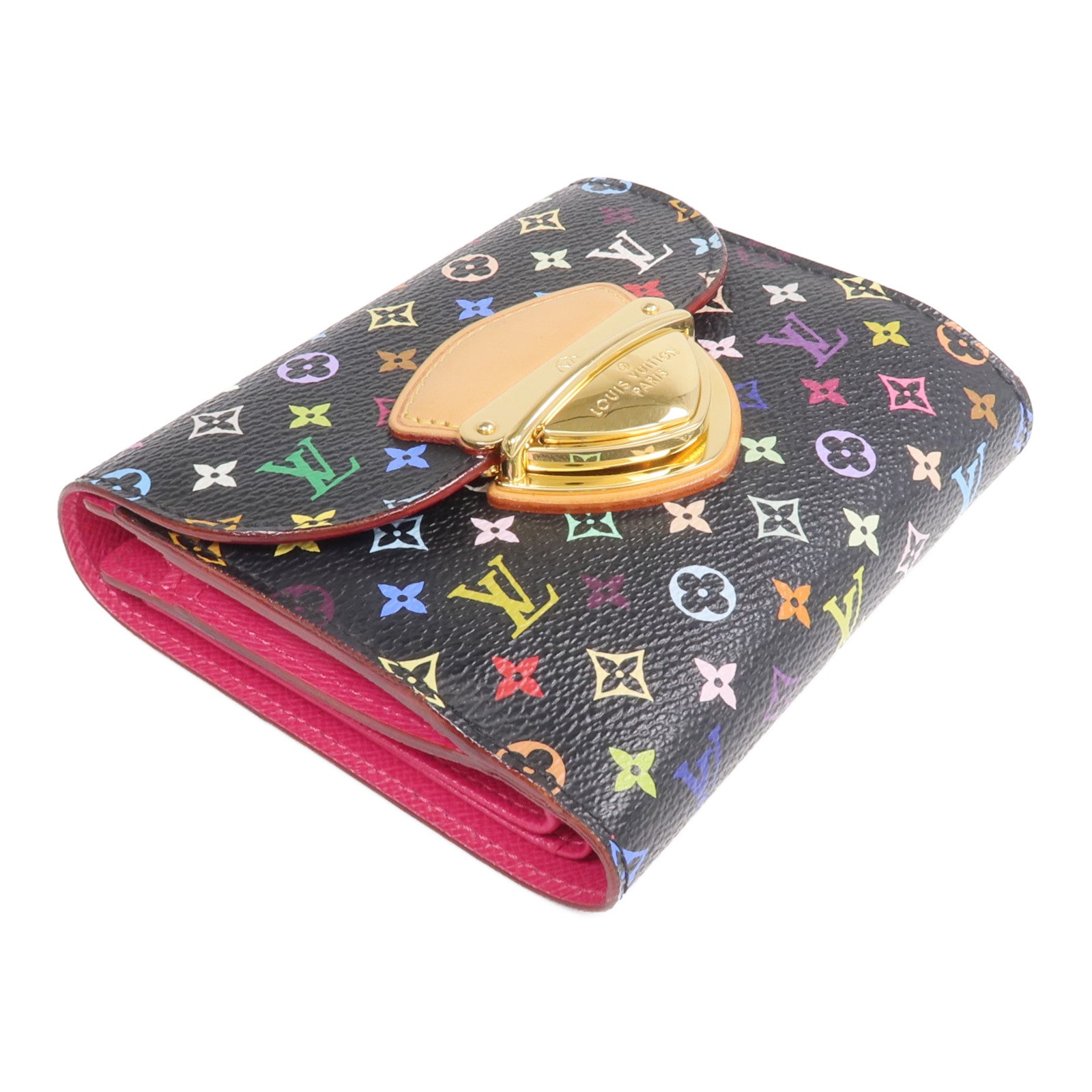 LOUIS VUITTON Monogram Multicolore Portefeui Joy Wallet金扣錢包