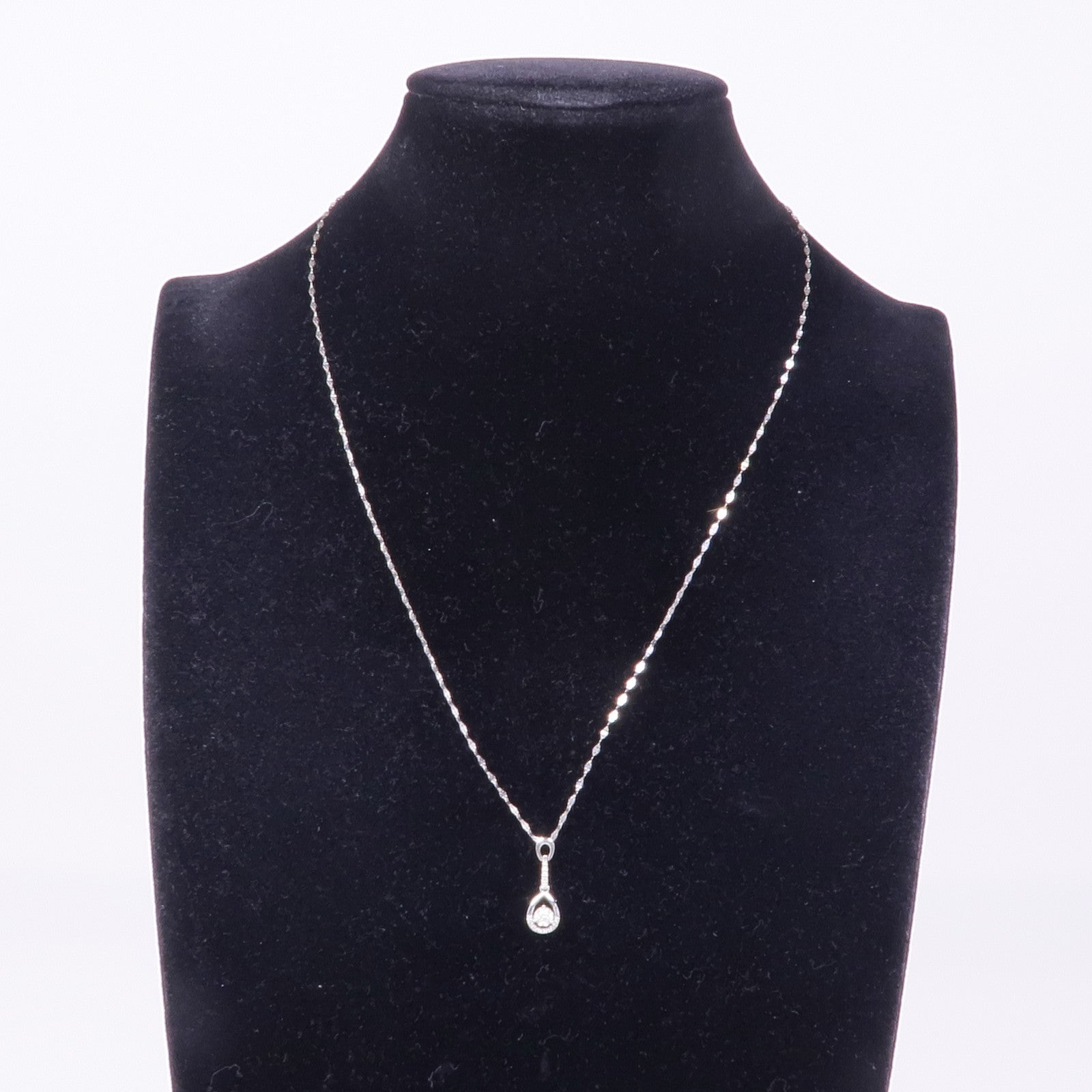 Jewelry Diamond Necklace 18K White Gold