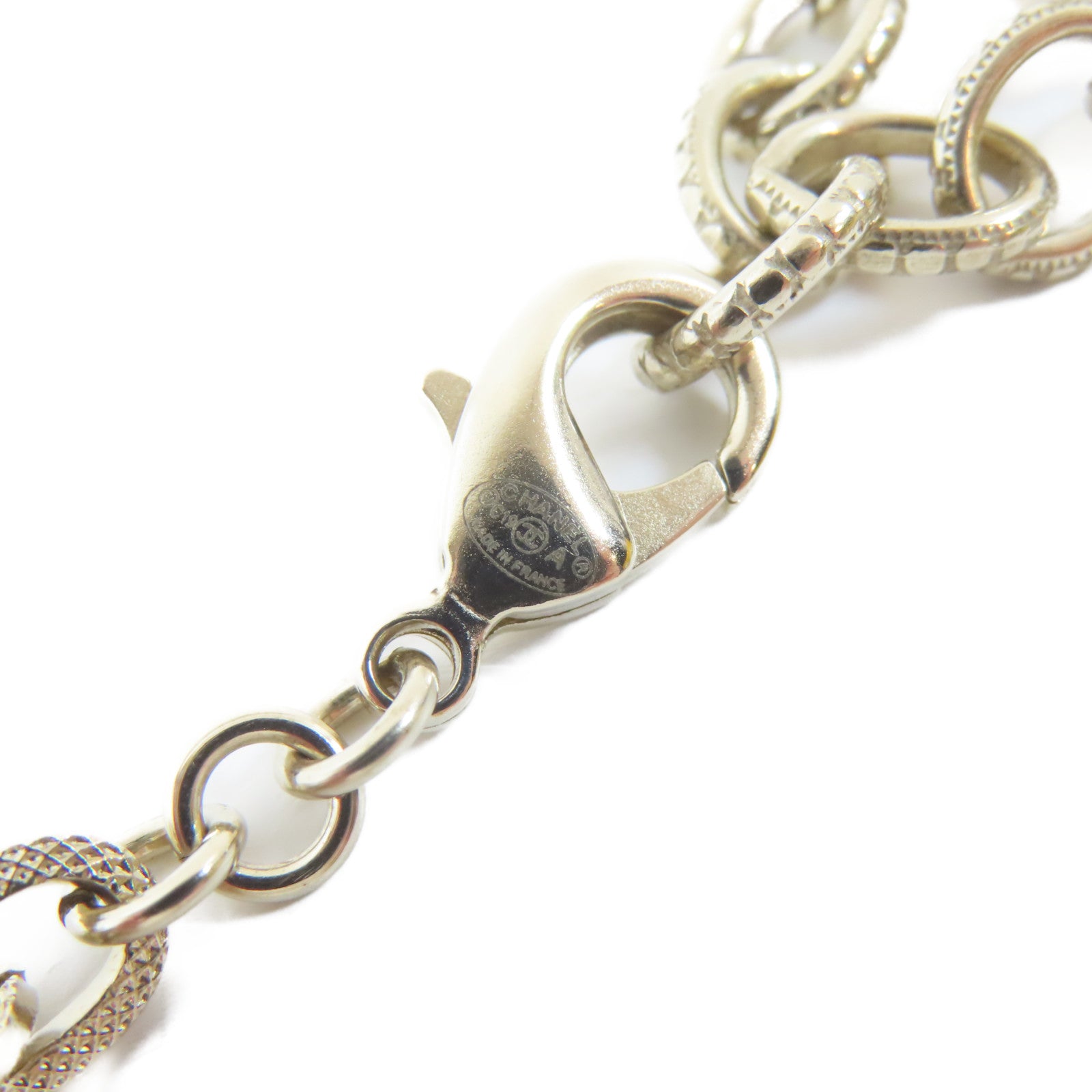 CHANEL PVC/屬Tassel Pearl Necklace項鍊白色