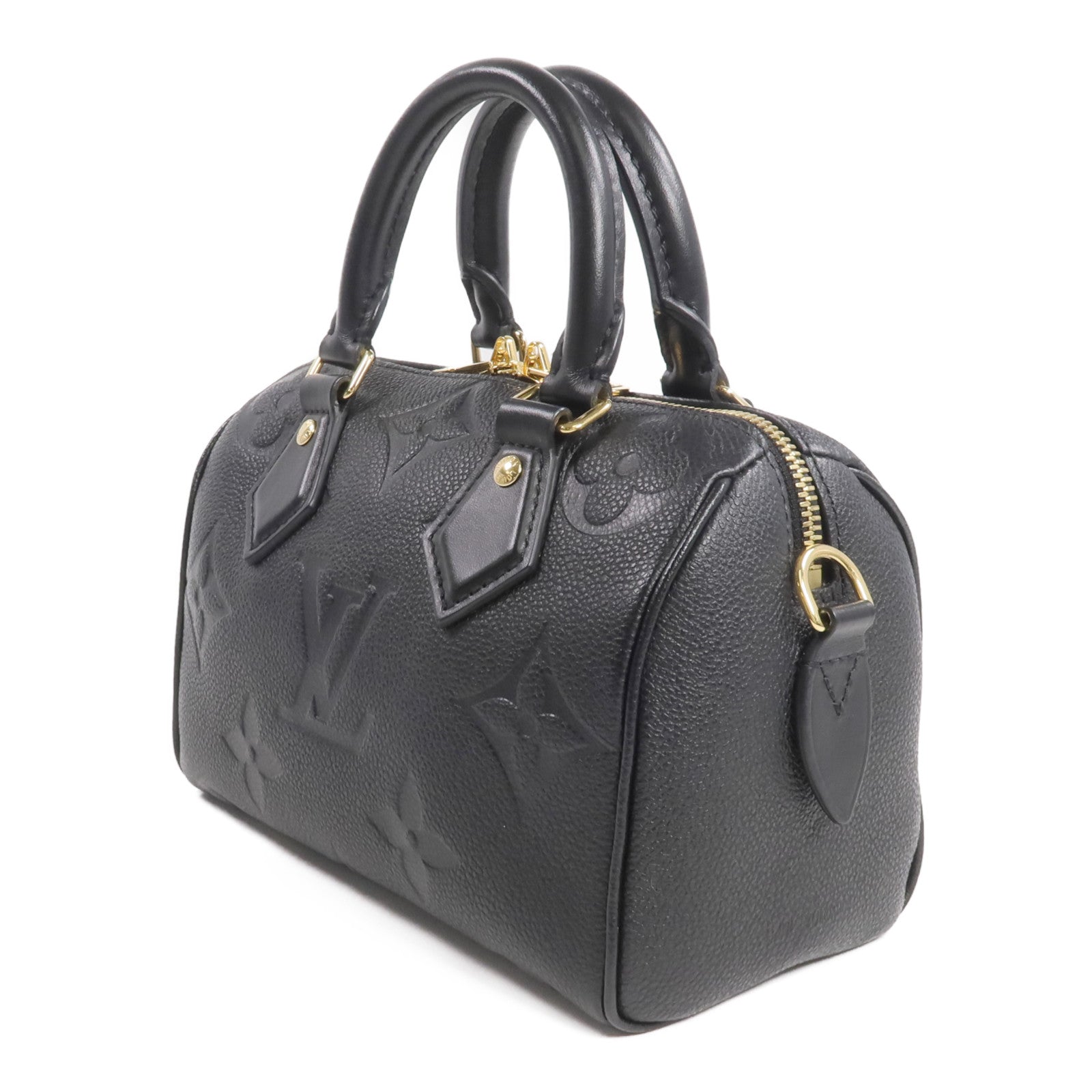 LOUIS VUITTON Monogram Empreinte Speedy Bandouliere 20金扣手挽肩背兩用袋