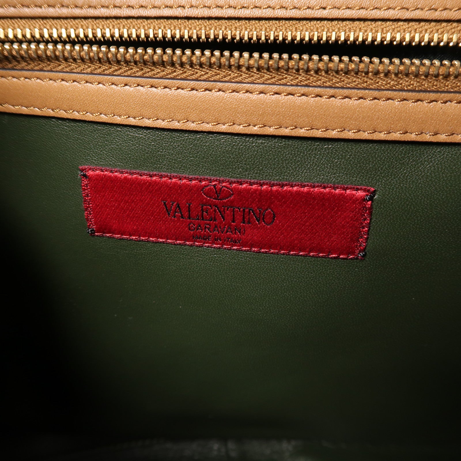 Valentino 牛皮皮革2 Way Shoulder金扣手挽肩背兩用袋