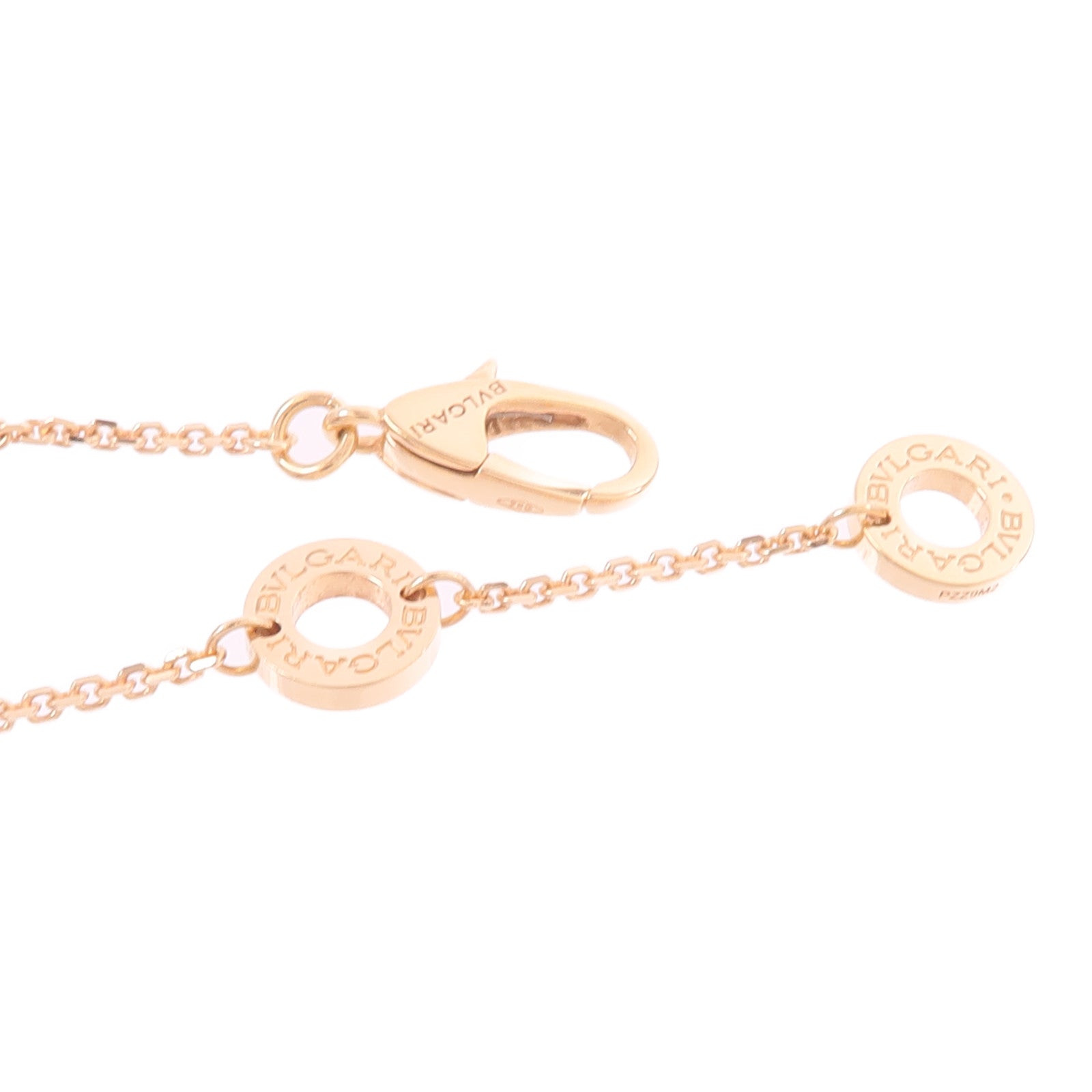 BVLGARI 18K玫瑰金Divas Dream鑽石項鍊