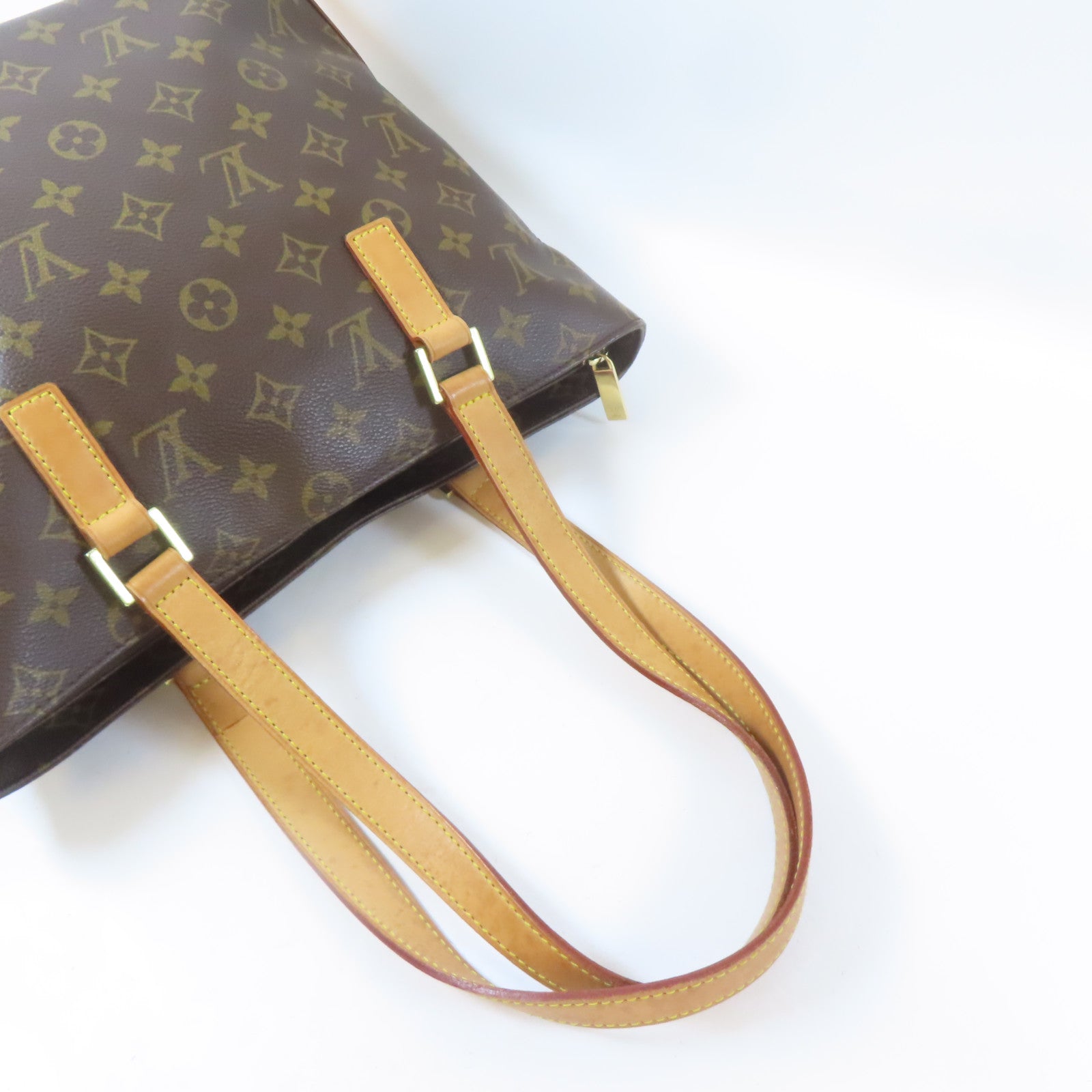 LOUIS VUITTON 【激減優惠】Monogram Cabas Piano金扣肩背袋啡色
